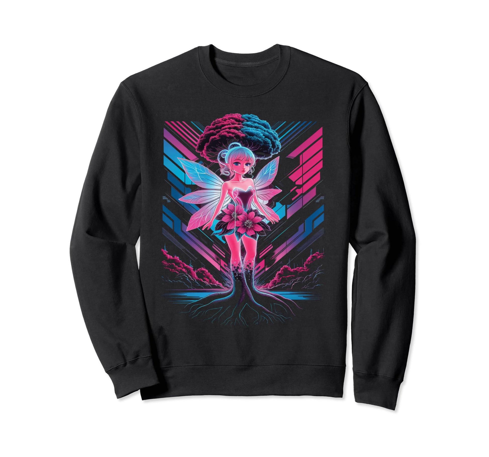 Futuristic Fairy Alt Fairy Core Sweatshirt - Streetwear Style for Adults - T-Shirt, Sweatshirt, Hoodie