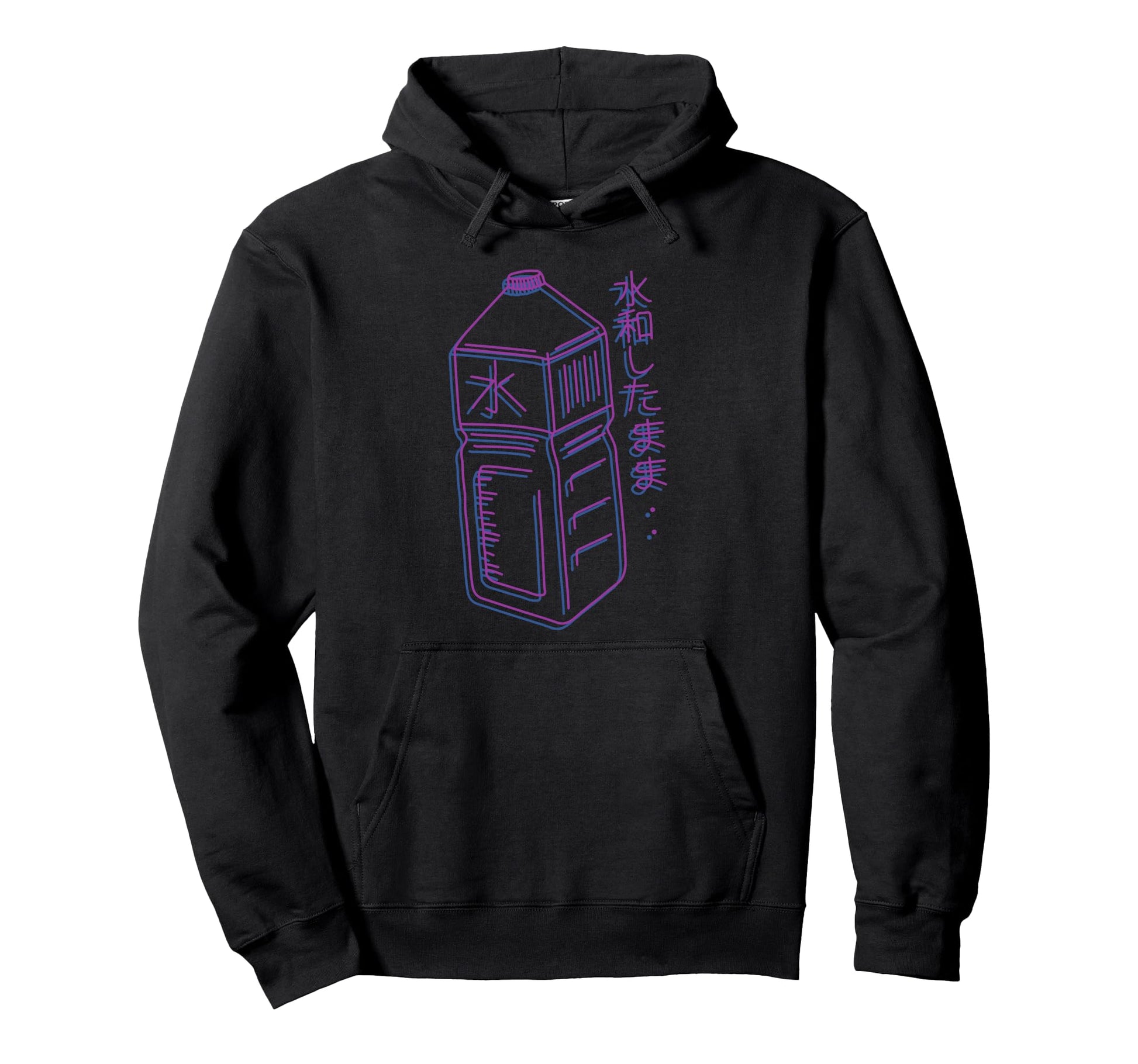 Stay Hydrated Japanese Vaporwave Hoodie - Unique Graphic for Adults - T-Shirt, Sweatshirt, Hoodie