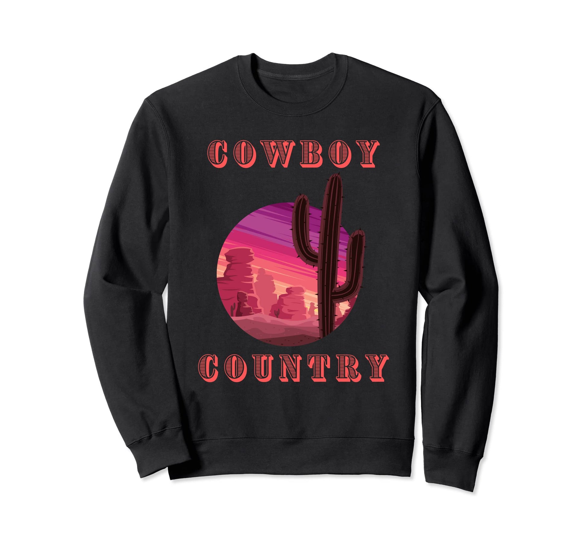 Western Sunset Cowboy Country 1 Counrty Sweatshirt - Graphic Print Unisex - T-Shirt, Sweatshirt, Hoodie