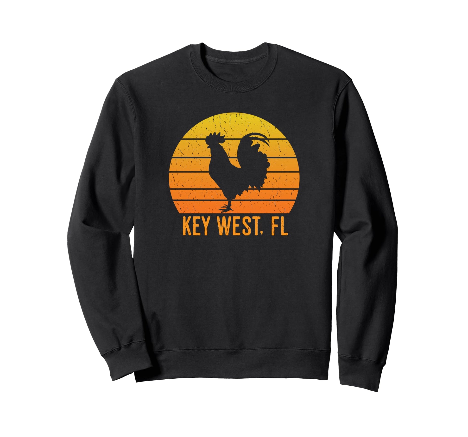 Key West Florida Rooster Sweatshirt - Trendy Graphic Unisex - T-Shirt, Sweatshirt, Hoodie