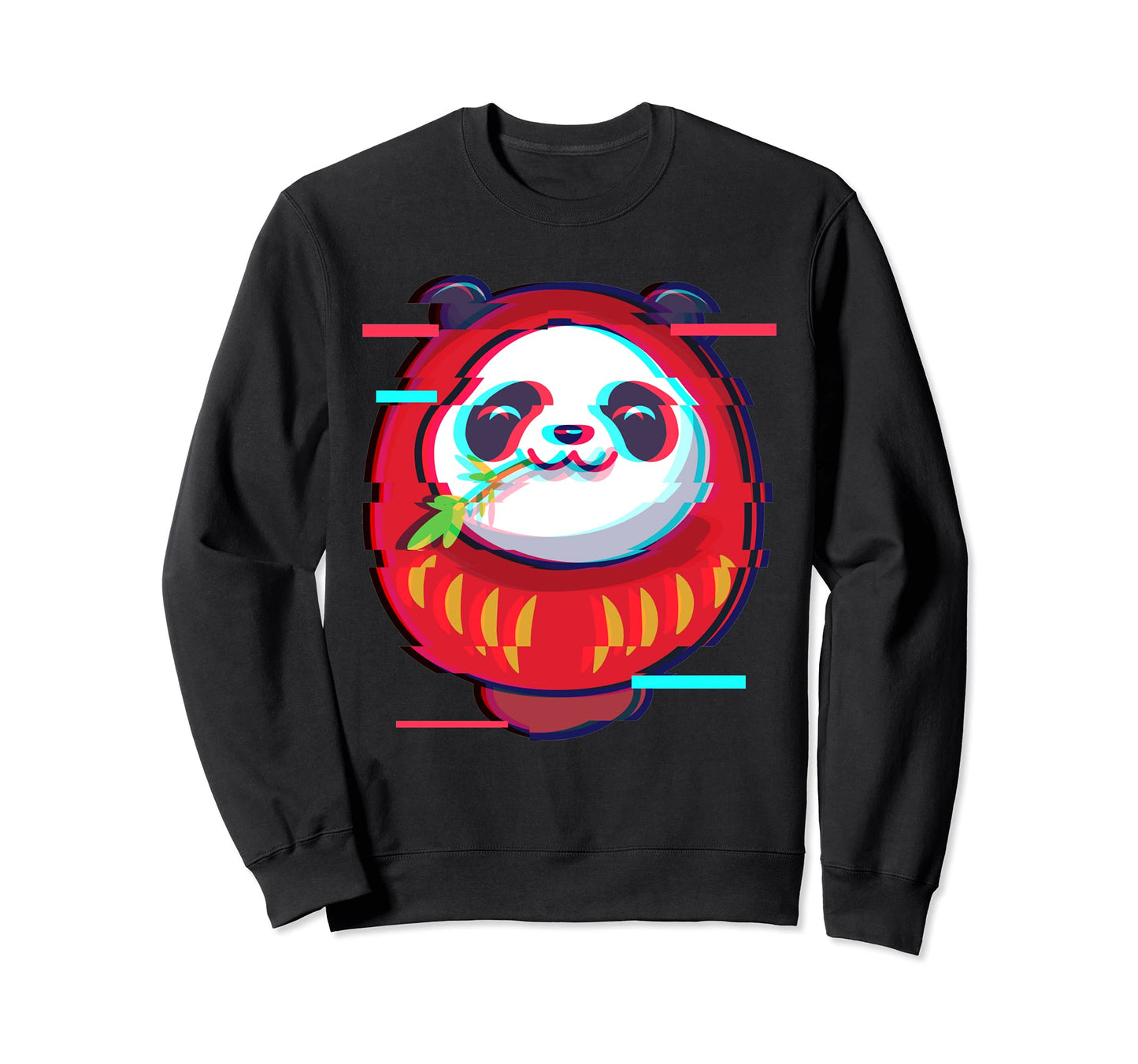 Vaporwave Japanese Daruma Doll Sweatshirt - Unique Graphic Men Women - T-Shirt, Sweatshirt, Hoodie