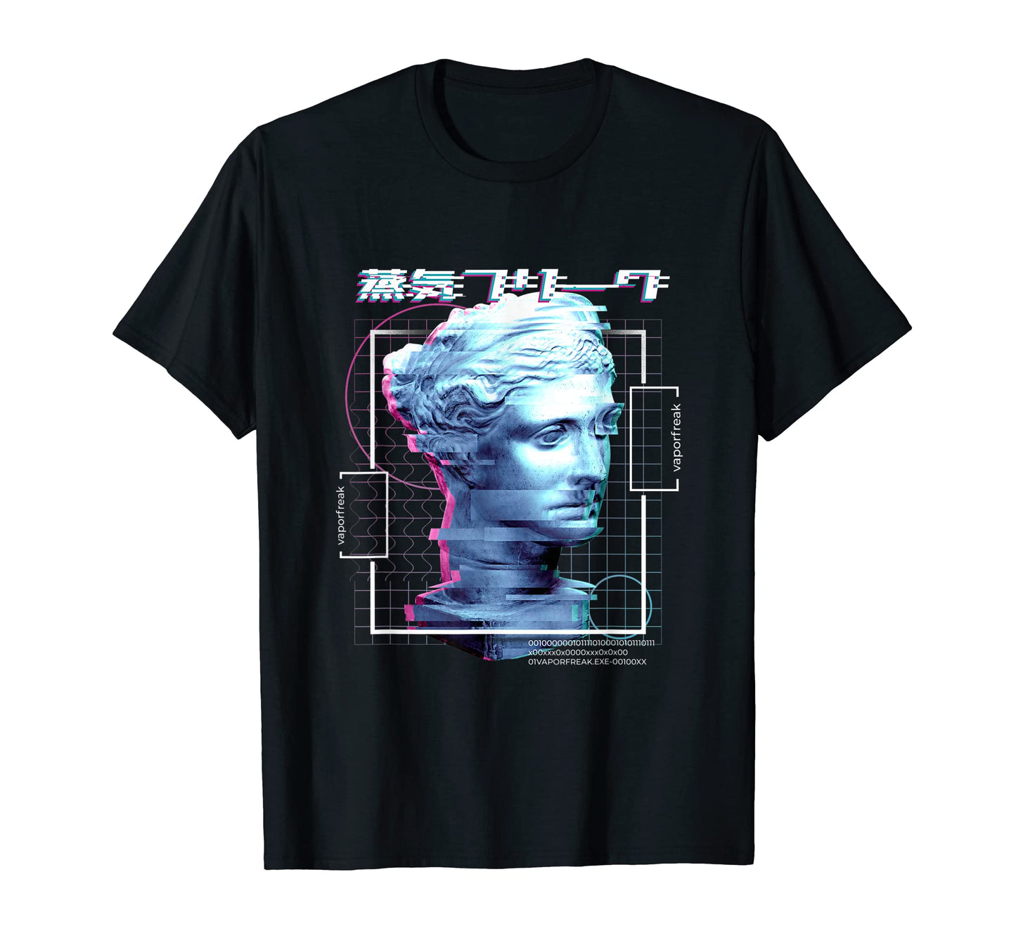 Aesthetic Greek Glitch Art Digital T-Shirt - Novelty Apparel Unisex - T-Shirt, Sweatshirt, Hoodie