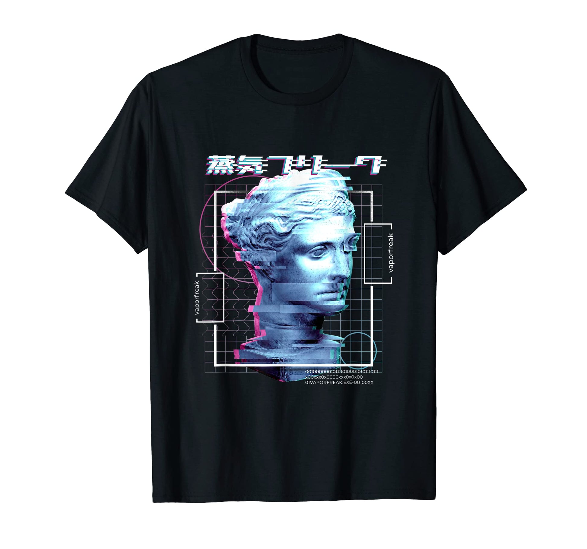 Aesthetic Greek Glitch Art Digital T-Shirt - Novelty Apparel Unisex - T-Shirt, Sweatshirt, Hoodie