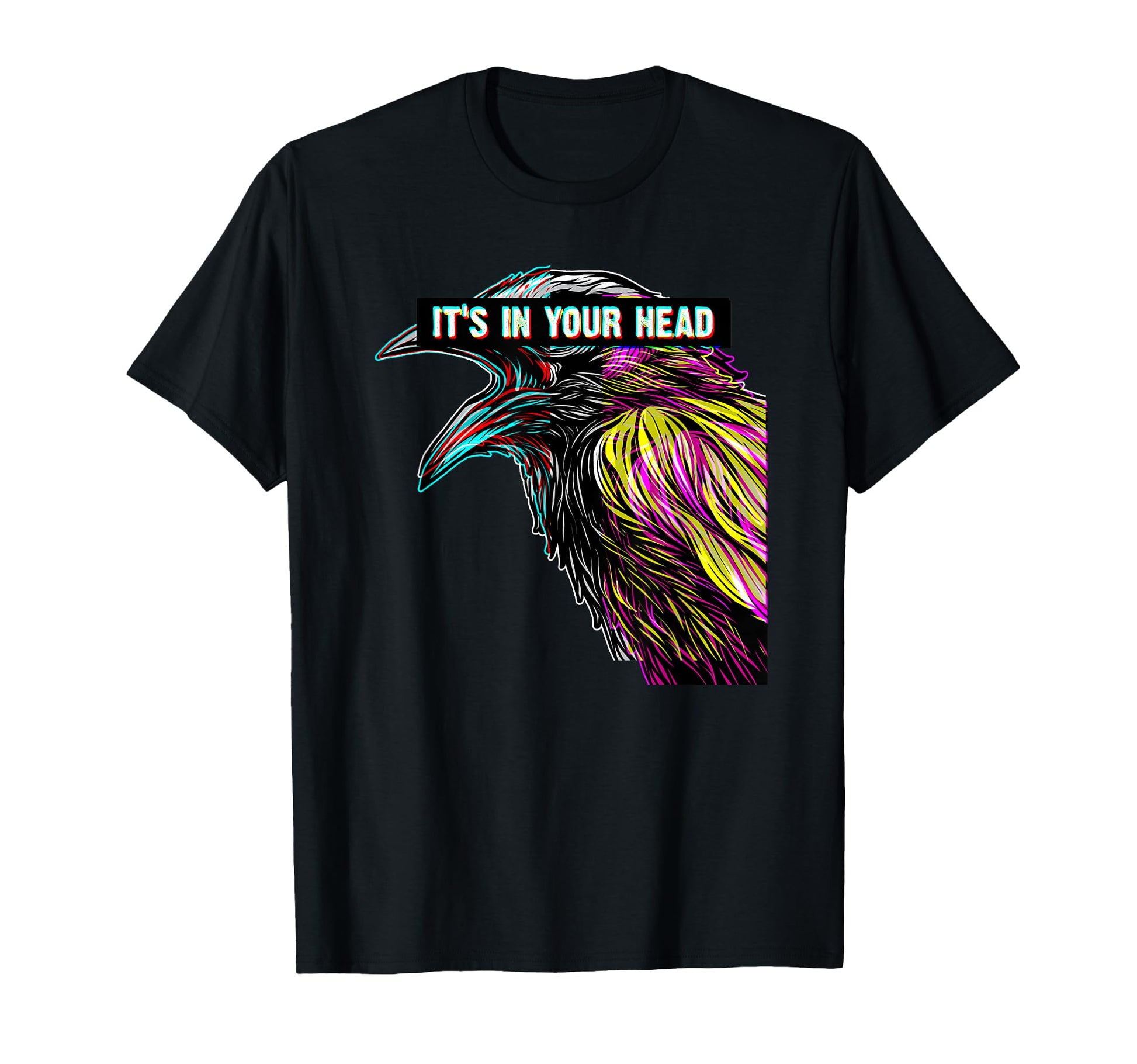 Its Your Head Sad Raven Vaporwave T-Shirt - Aesthetic Graphic Men Women - T-Shirt, Sweatshirt, Hoodie