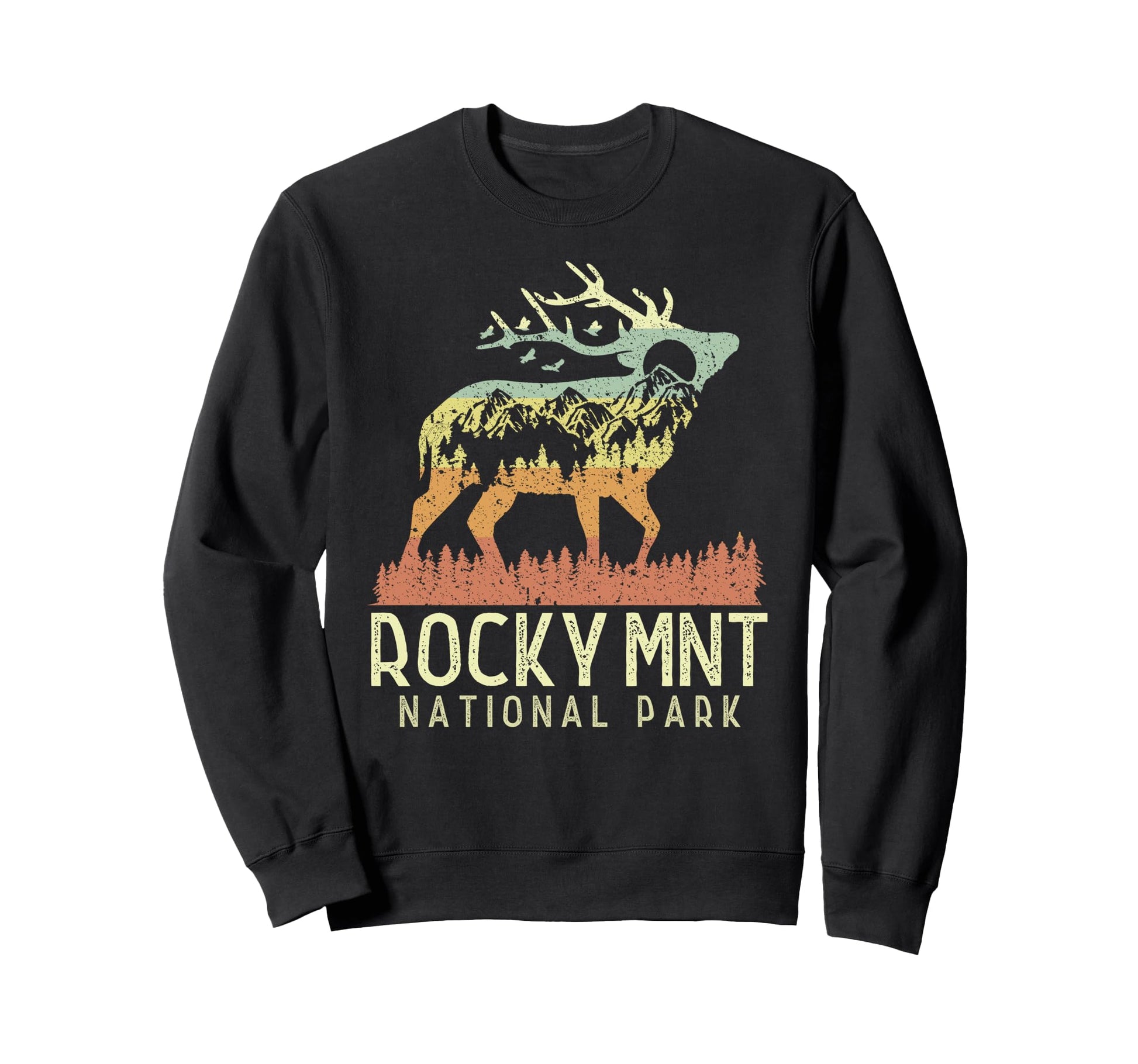 Rocky Mountain National Park Elk Sweatshirt - Graphic Print Unisex - T-Shirt, Sweatshirt, Hoodie