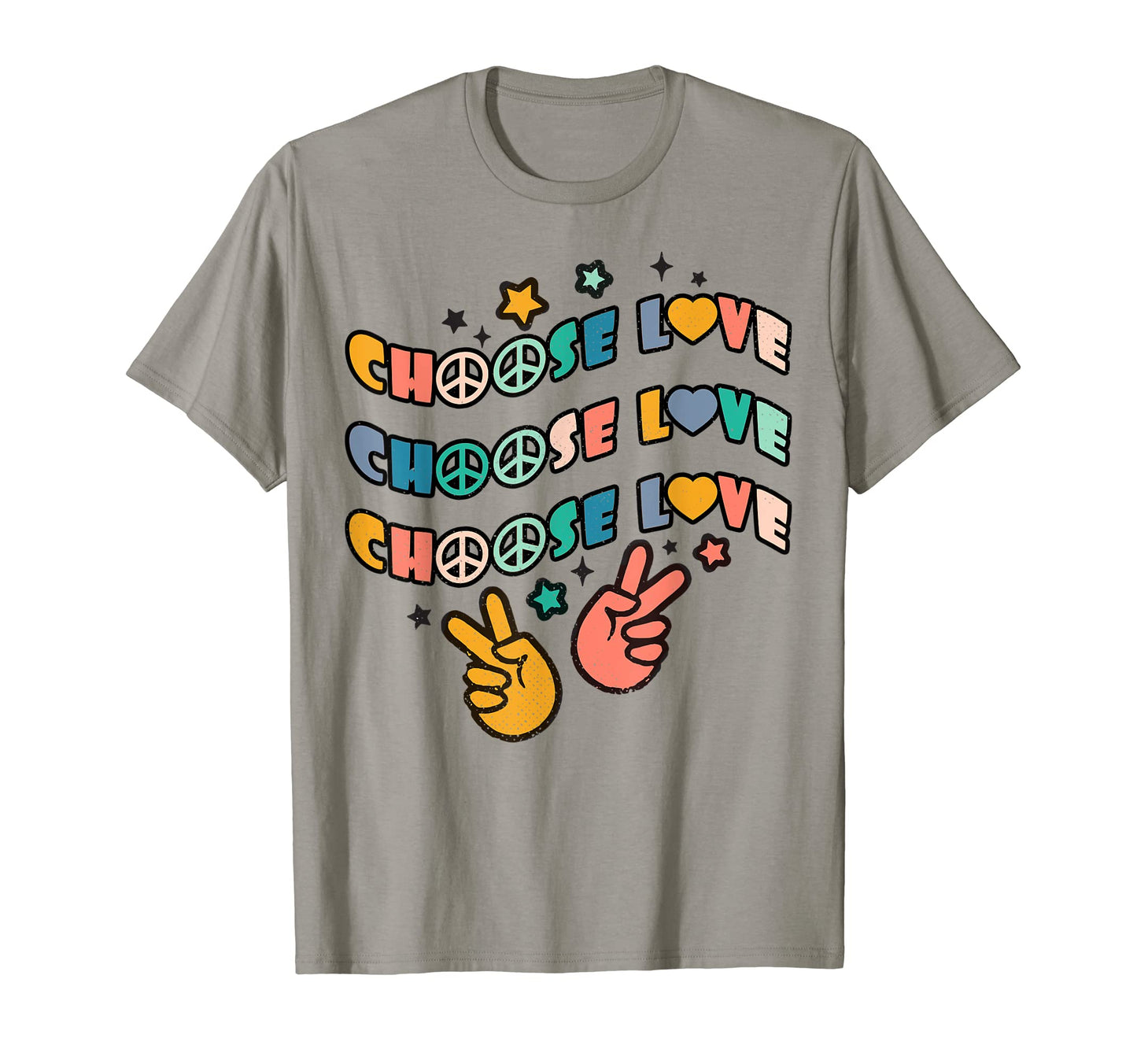 Lgbtq Choose Love Gay Pride Pride Hippie T-Shirt - Custom Art Print Unisex - T-Shirt, Sweatshirt, Hoodie