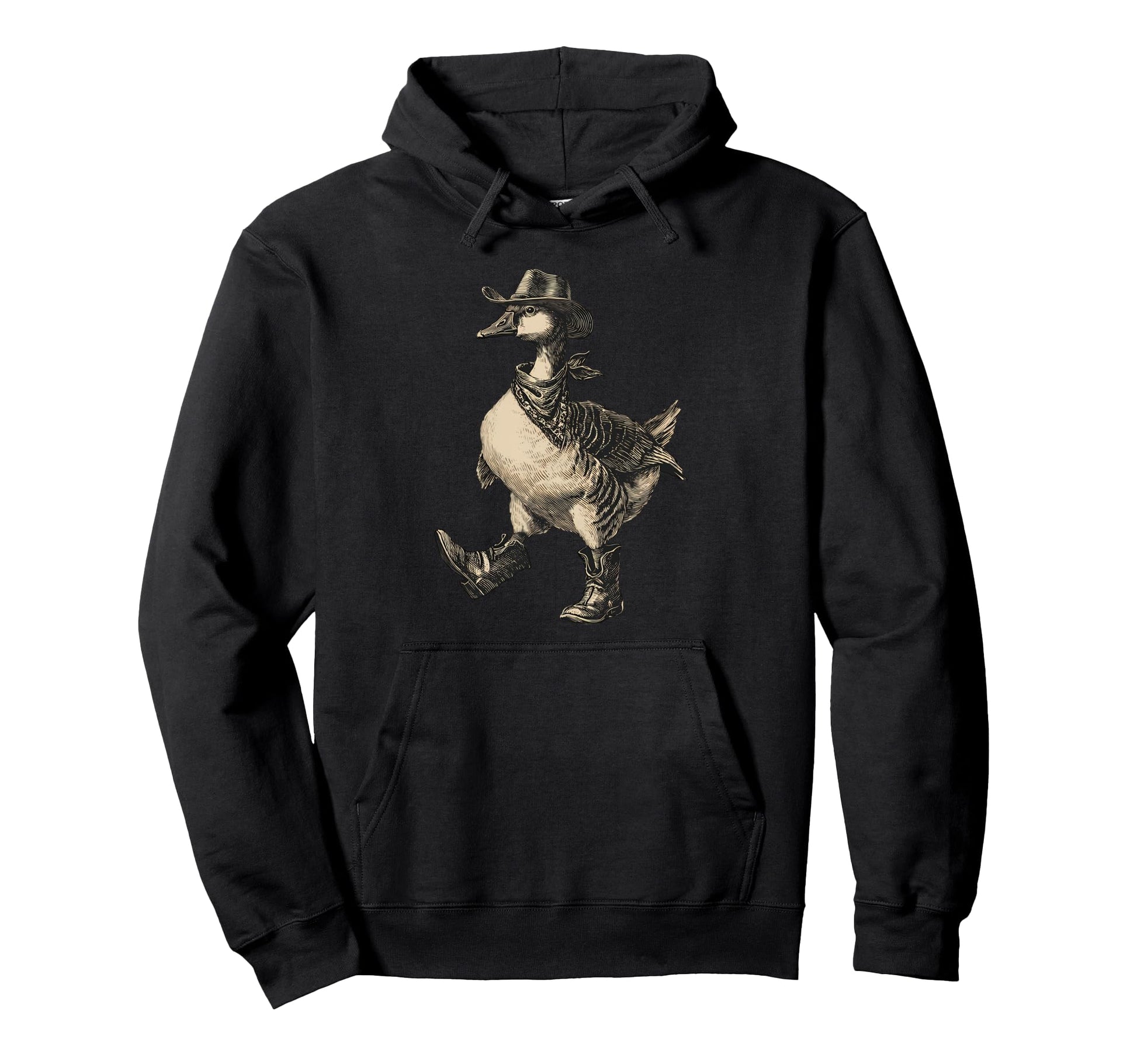 Goose Cowboy Rodeo Cowgirl Western Hoodie - Minimalist Print Men Women - T-Shirt, Sweatshirt, Hoodie