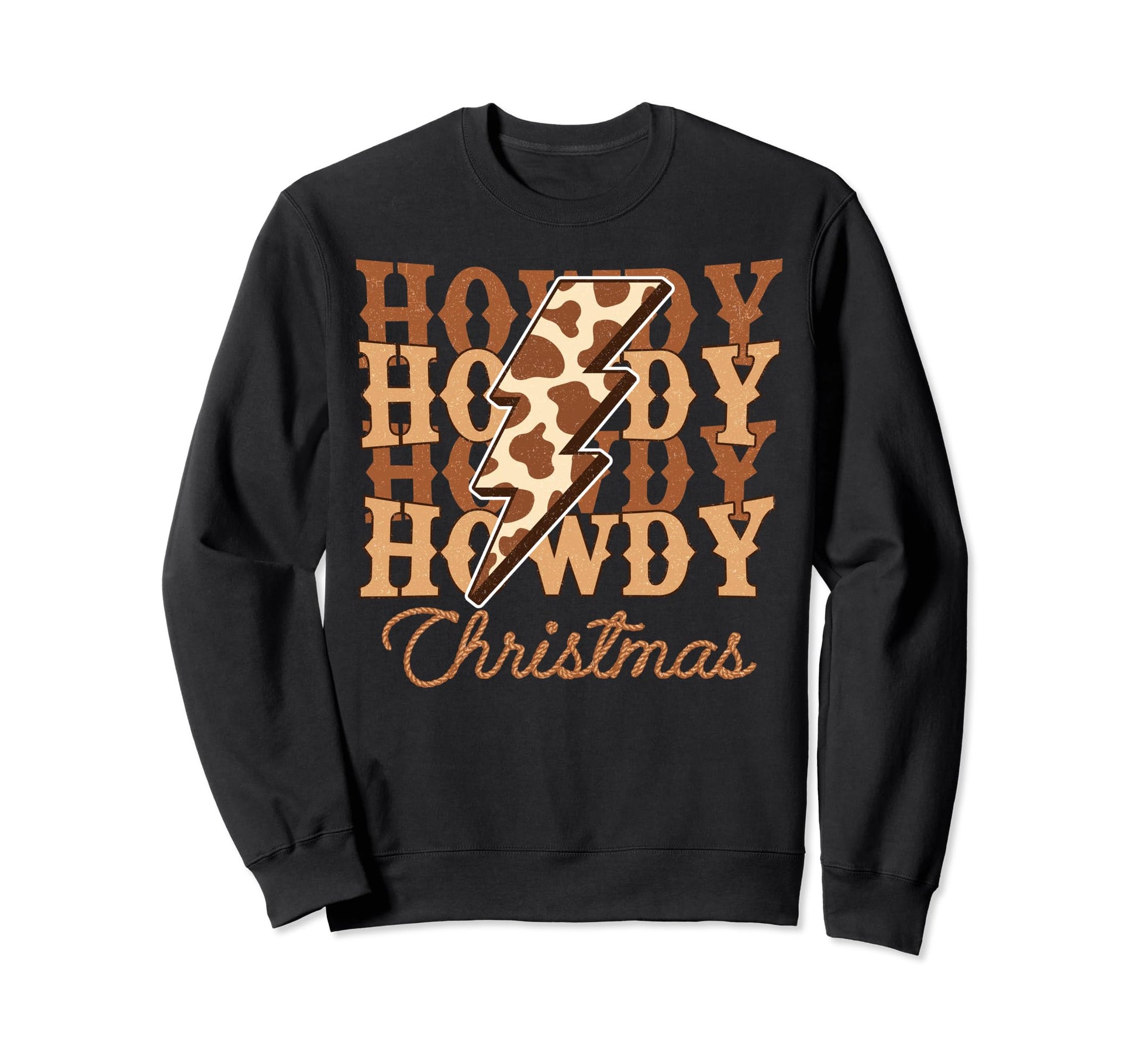 Howdy Cowhide Western Country Sweatshirt - Minimalist Print for Adults - T-Shirt, Sweatshirt, Hoodie