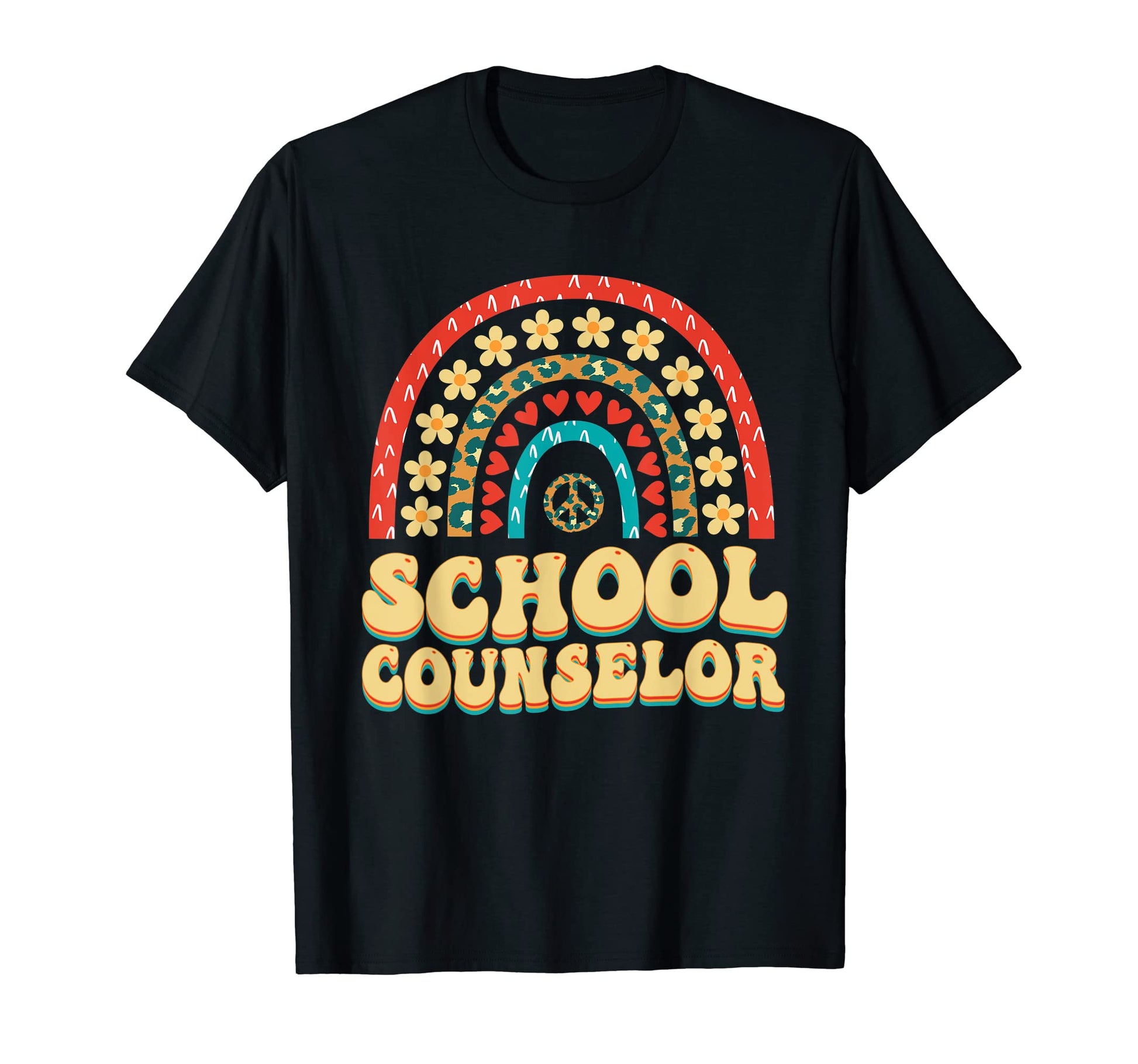 School Counselor Appreciation Groovy T-Shirt - Minimalist Print Unisex - T-Shirt, Sweatshirt, Hoodie