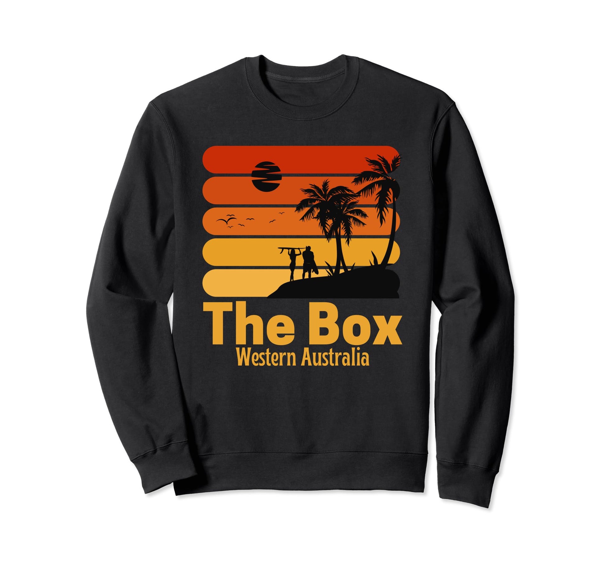 Surfing Box Beach Western Australia Surf Sweatshirt - Unique Graphic Unisex - T-Shirt, Sweatshirt, Hoodie