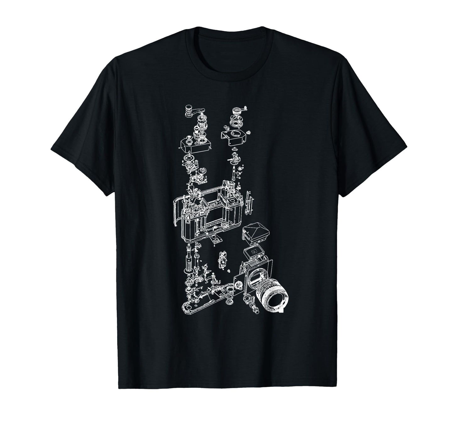 Film Camera Diagram Photography T-Shirt - Unique Graphic Men Women - T-Shirt, Sweatshirt, Hoodie