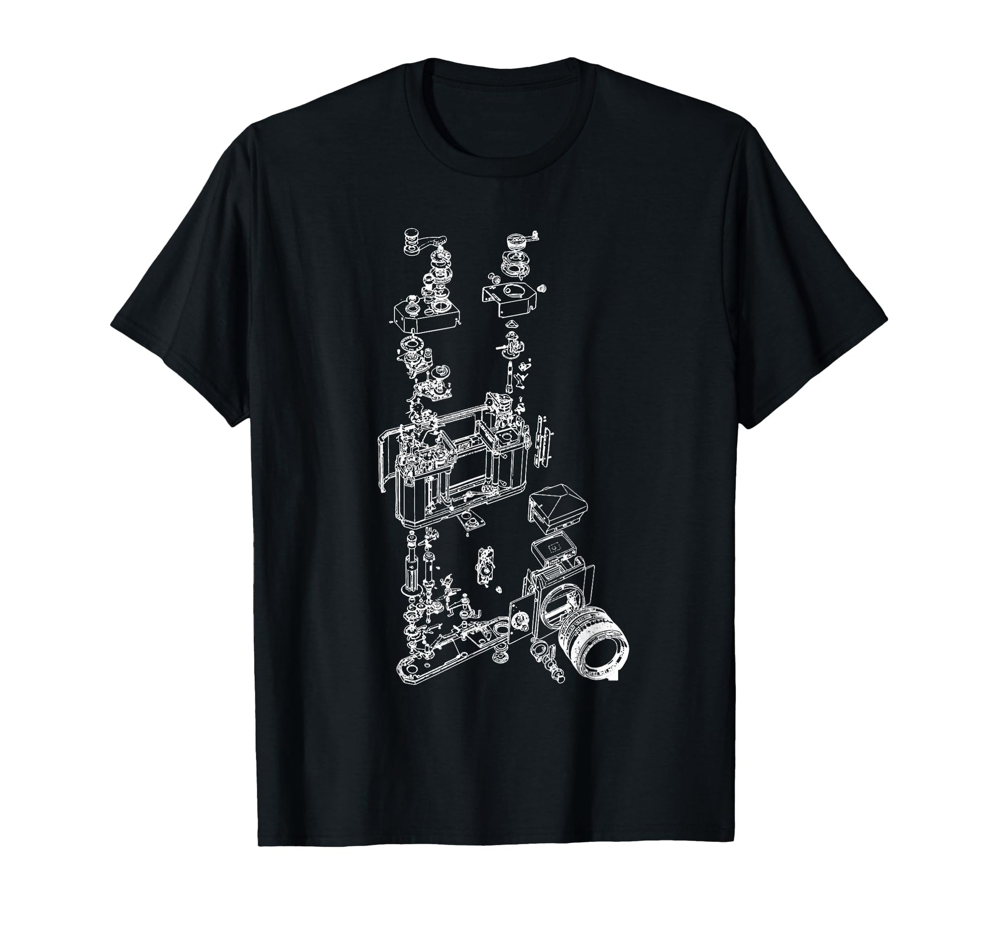 Film Camera Diagram Photography T-Shirt - Unique Graphic Men Women - T-Shirt, Sweatshirt, Hoodie