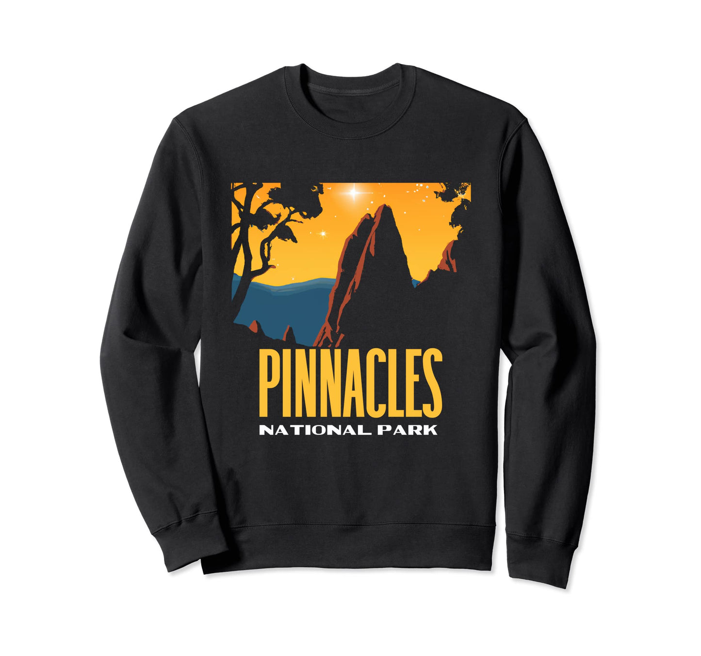 Pinnacles National Park 80S Stars Sweatshirt - Aesthetic Graphic Unisex - T-Shirt, Sweatshirt, Hoodie