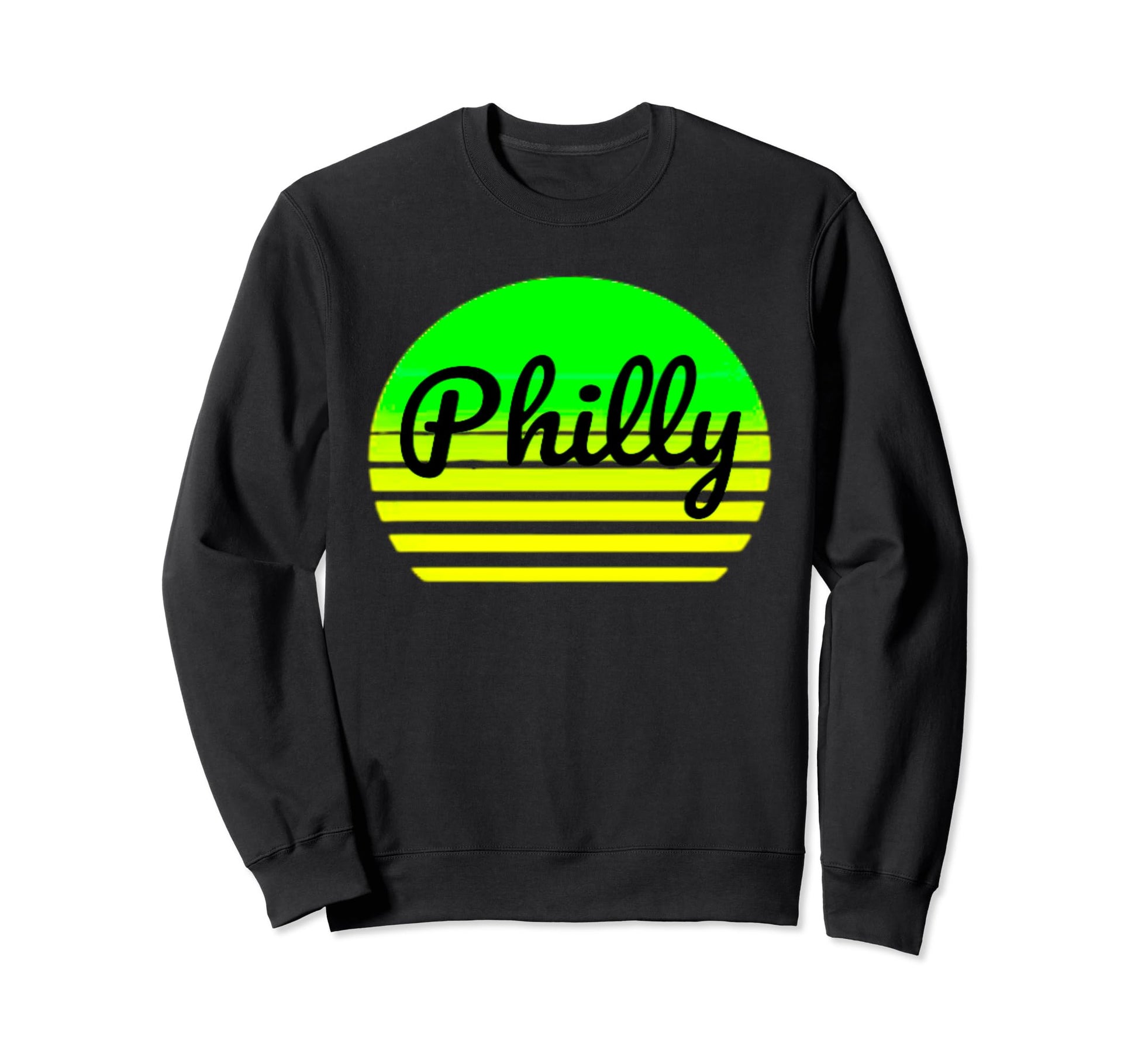 Vaporwave Aesthetic Sunset Philly Sweatshirt - Graphic Print Unisex - T-Shirt, Sweatshirt, Hoodie