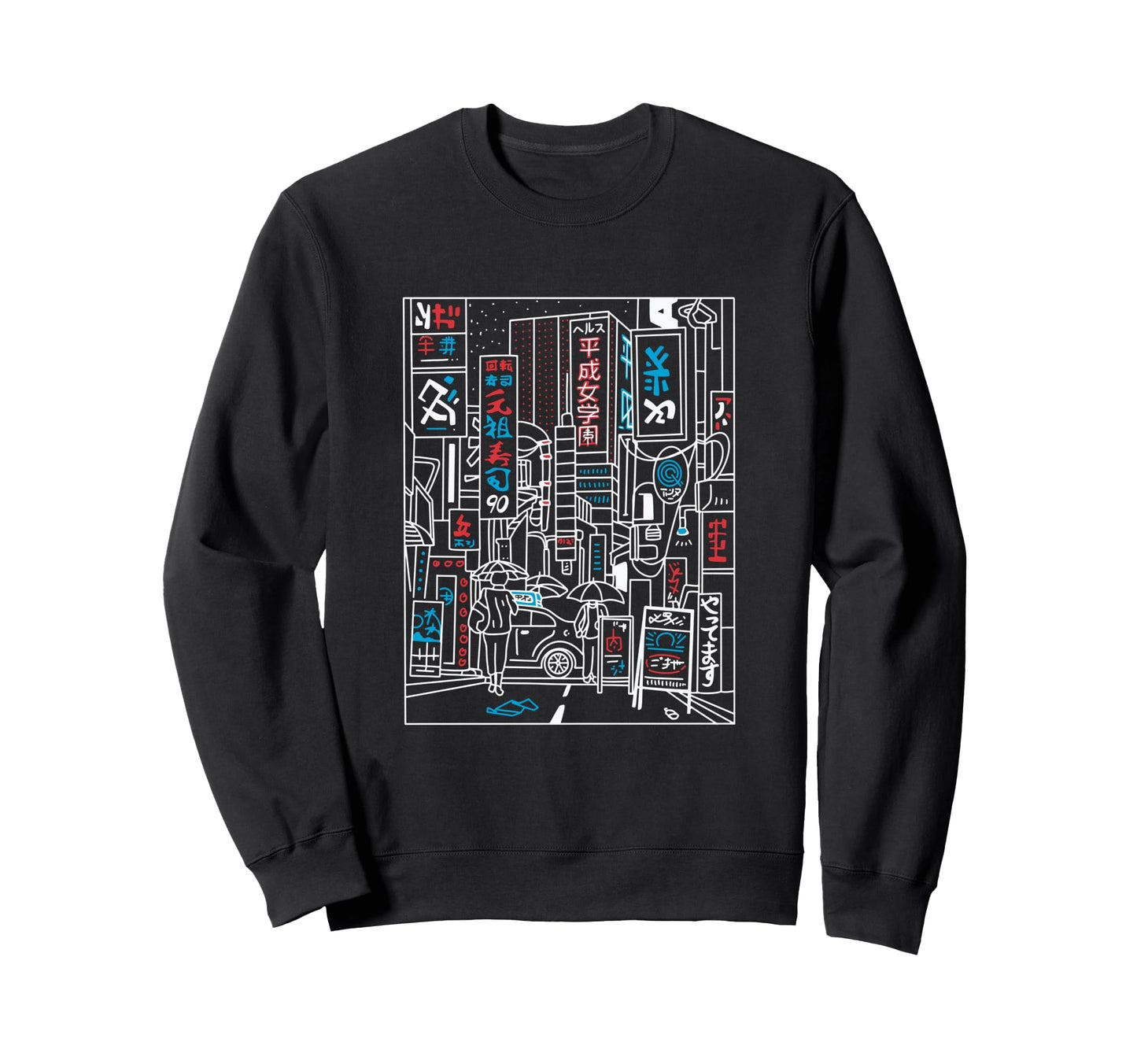 Vaporwave Aesthetic Japan 80S 90S Sweatshirt - Unique Graphic for Adults - T-Shirt, Sweatshirt, Hoodie