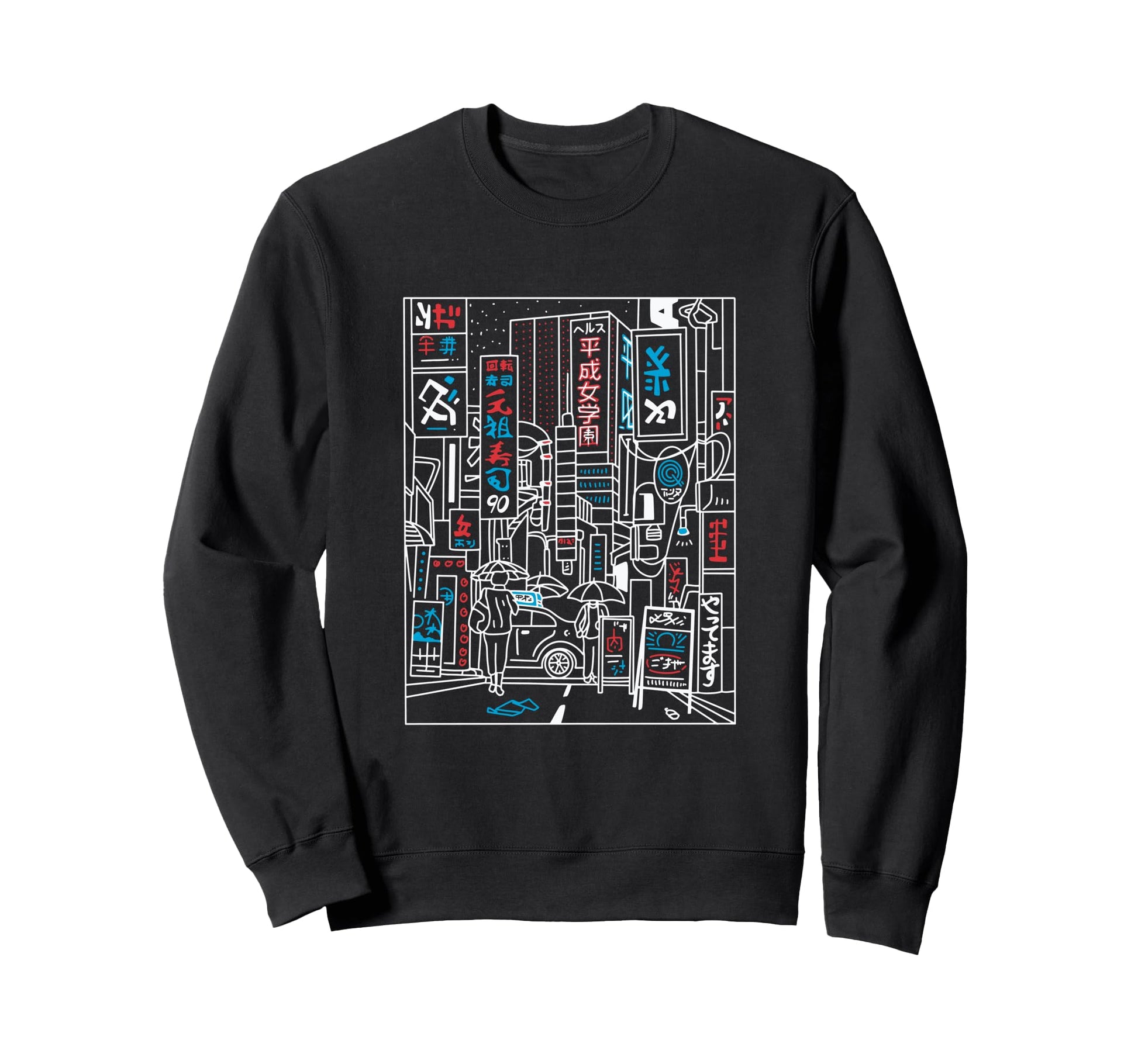 Vaporwave Aesthetic Japan 80S 90S Sweatshirt - Unique Graphic for Adults - T-Shirt, Sweatshirt, Hoodie