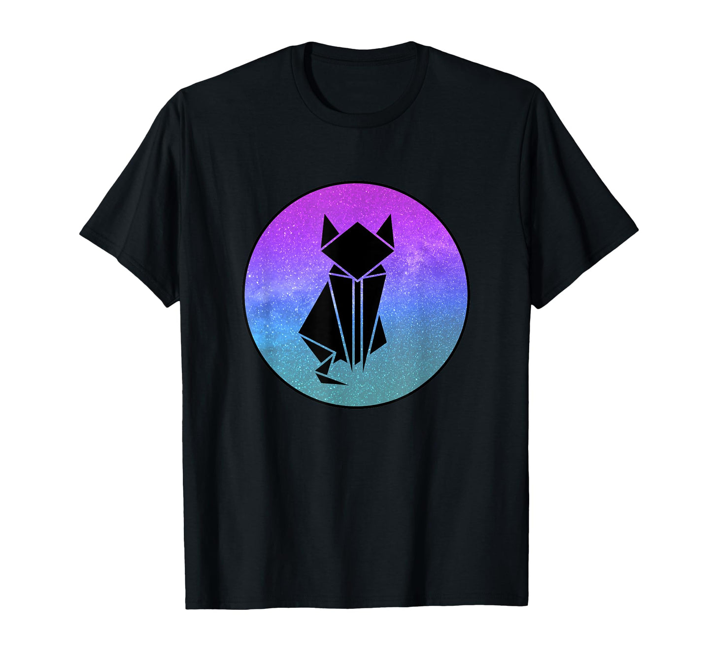 Cat Origami Galaxy Vaporwave T-Shirt - Streetwear Style Men Women - T-Shirt, Sweatshirt, Hoodie