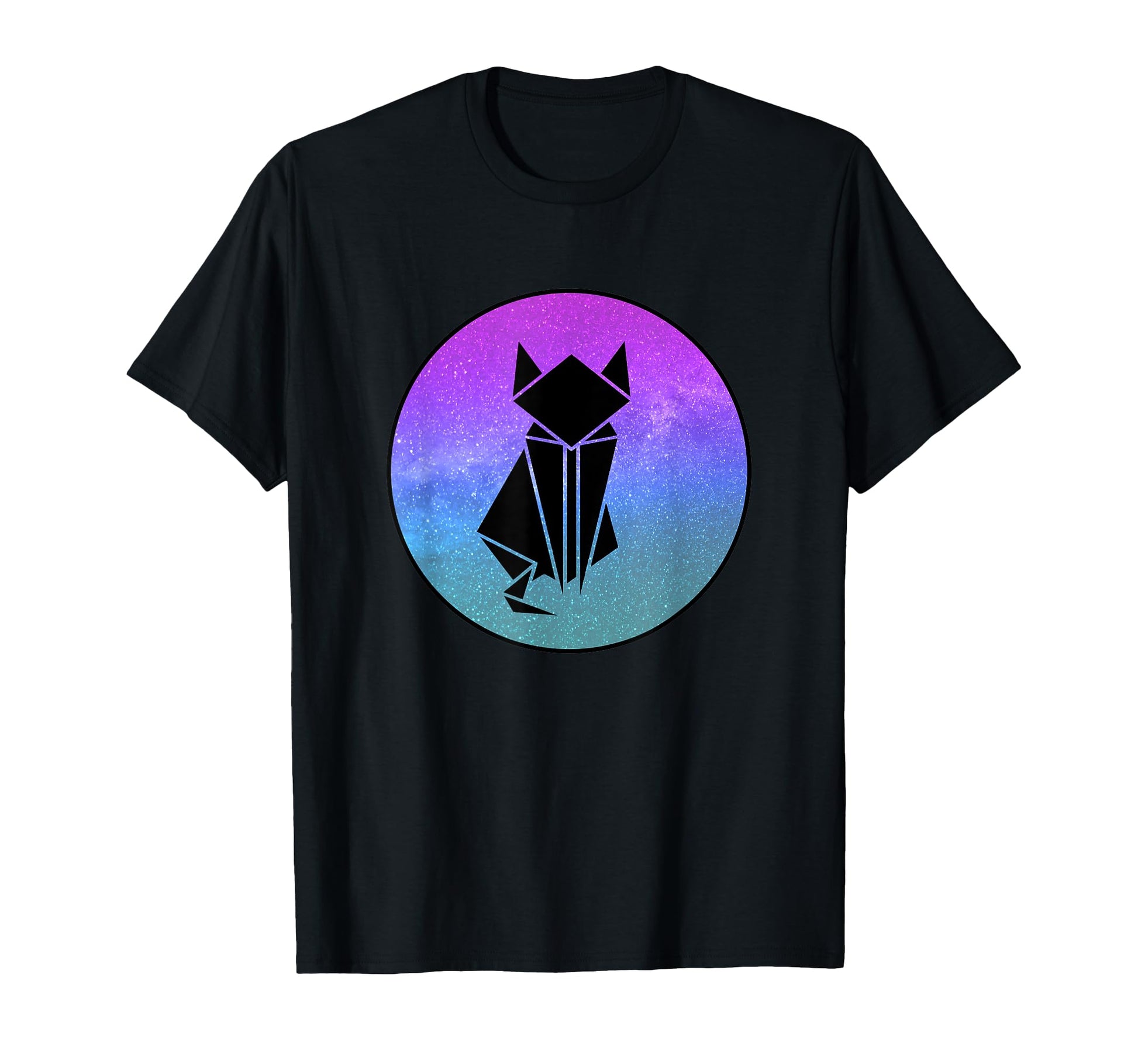 Cat Origami Galaxy Vaporwave T-Shirt - Streetwear Style Men Women - T-Shirt, Sweatshirt, Hoodie