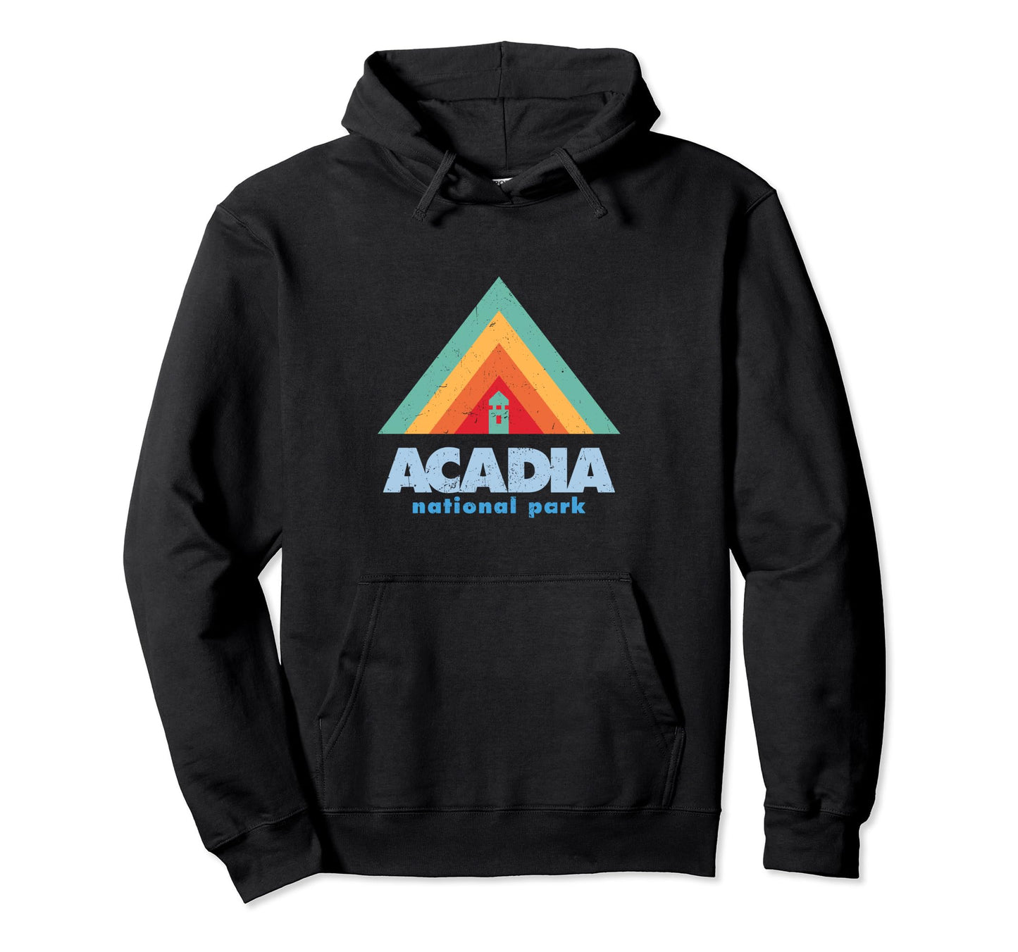 Geometric Triangles Mountains Acadia Hoodie - Minimalist Print Unisex - T-Shirt, Sweatshirt, Hoodie