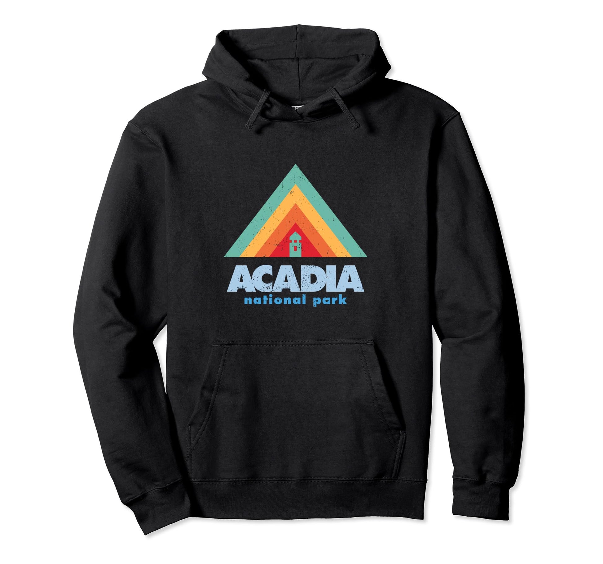 Geometric Triangles Mountains Acadia Hoodie - Minimalist Print Unisex - T-Shirt, Sweatshirt, Hoodie