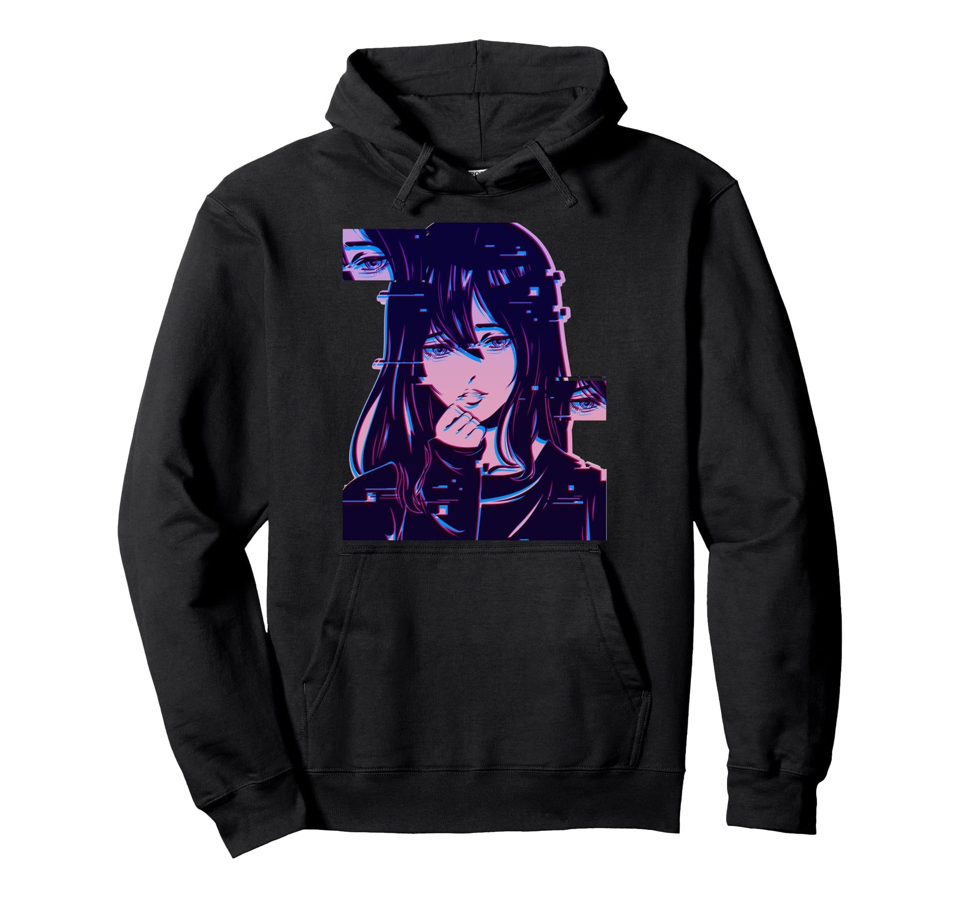 Sad Anime Japanese Vaporwave Aesthetic Hoodie - Trendy Graphic for Adults - T-Shirt, Sweatshirt, Hoodie