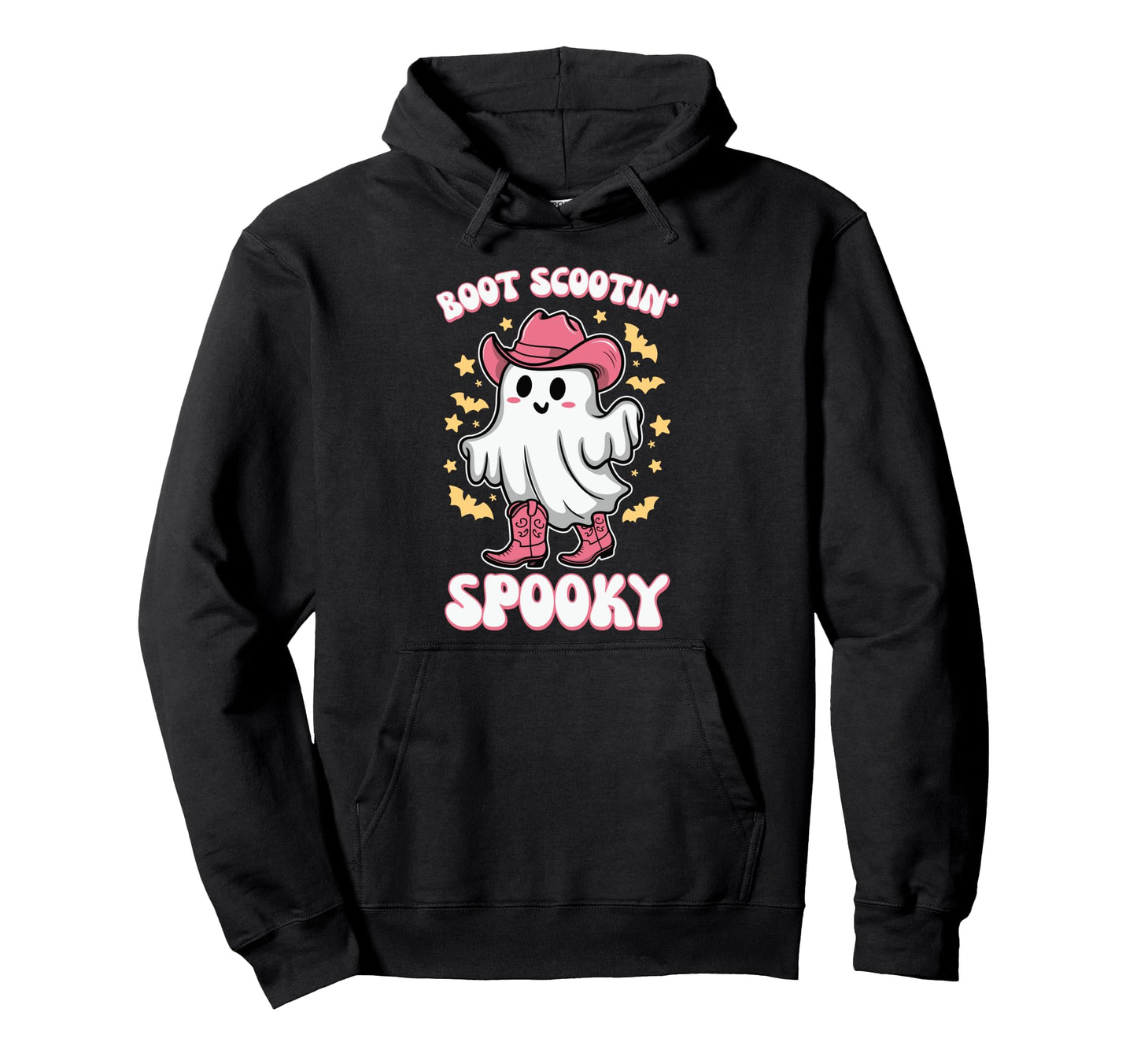 Boot Scootin Spooky Western Funny Hoodie - Casual Everyday Wear Unisex - T-Shirt, Sweatshirt, Hoodie