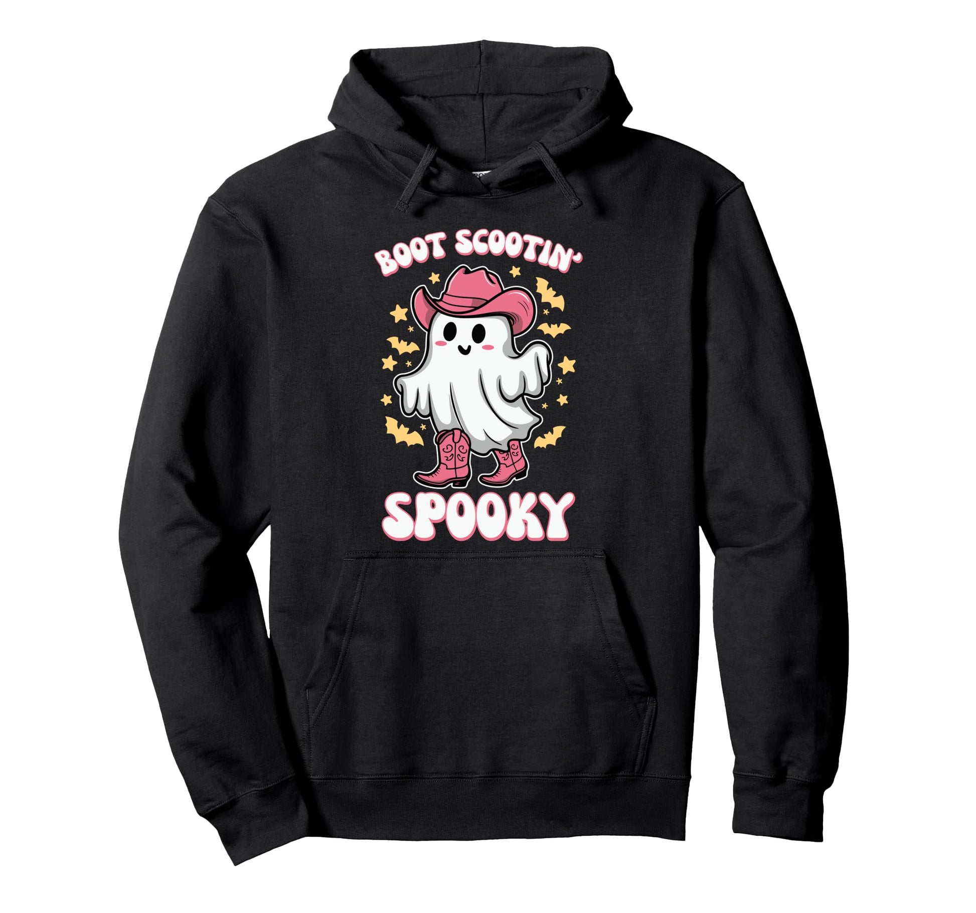 Boot Scootin Spooky Western Funny Hoodie - Casual Everyday Wear Unisex - T-Shirt, Sweatshirt, Hoodie