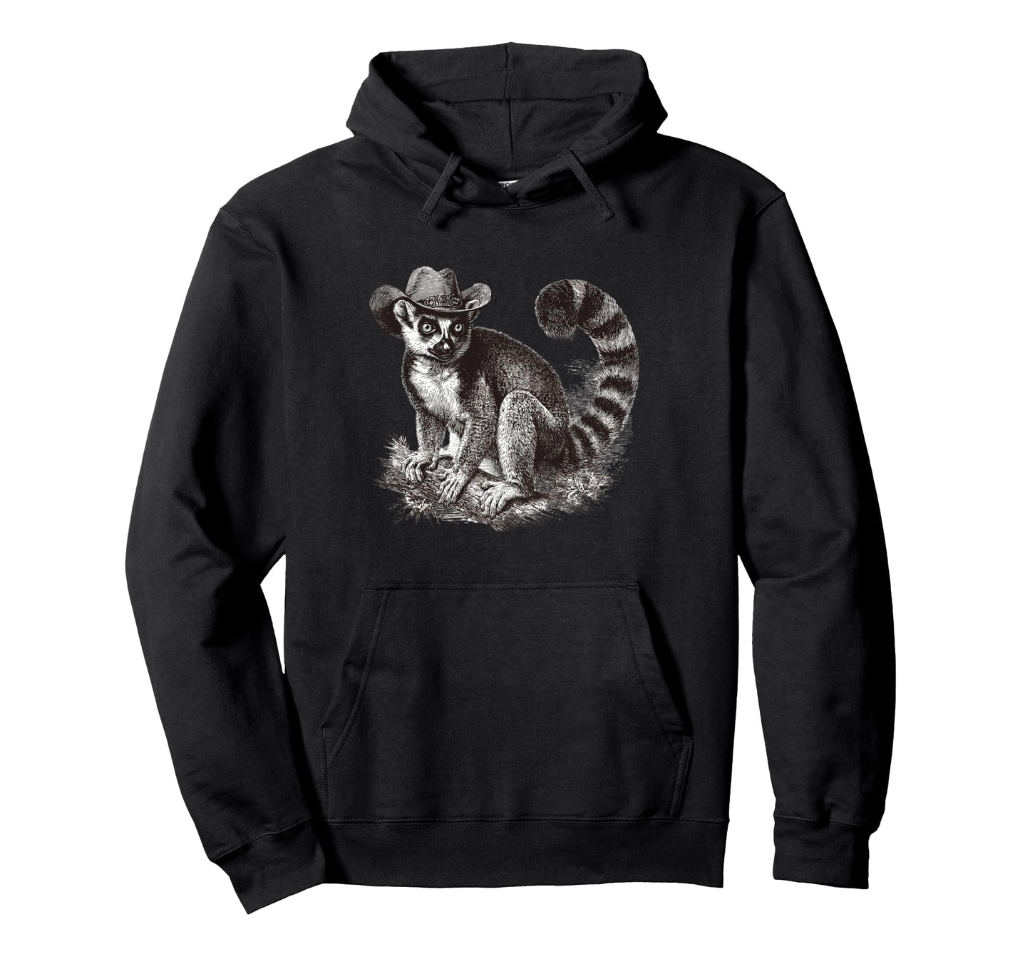 Country Cowboy Lemur Rodeo Cowgirl Western Hoodie - Minimalist Print Unisex - T-Shirt, Sweatshirt, Hoodie