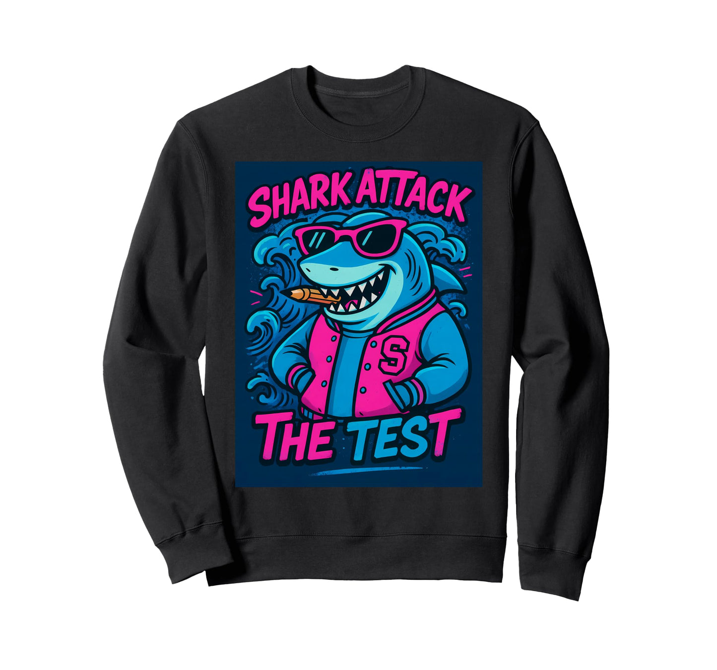 Synthwave Llama Yoga Meditation Sweatshirt - Custom Art Print for Adults - T-Shirt, Sweatshirt, Hoodie