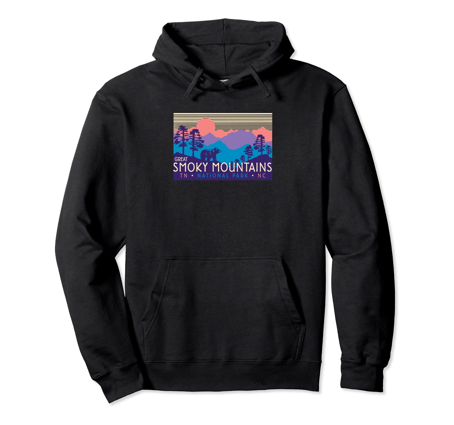 Great Smoky Mountains National Park Scenery Hoodie - Unique Graphic Unisex - T-Shirt, Sweatshirt, Hoodie