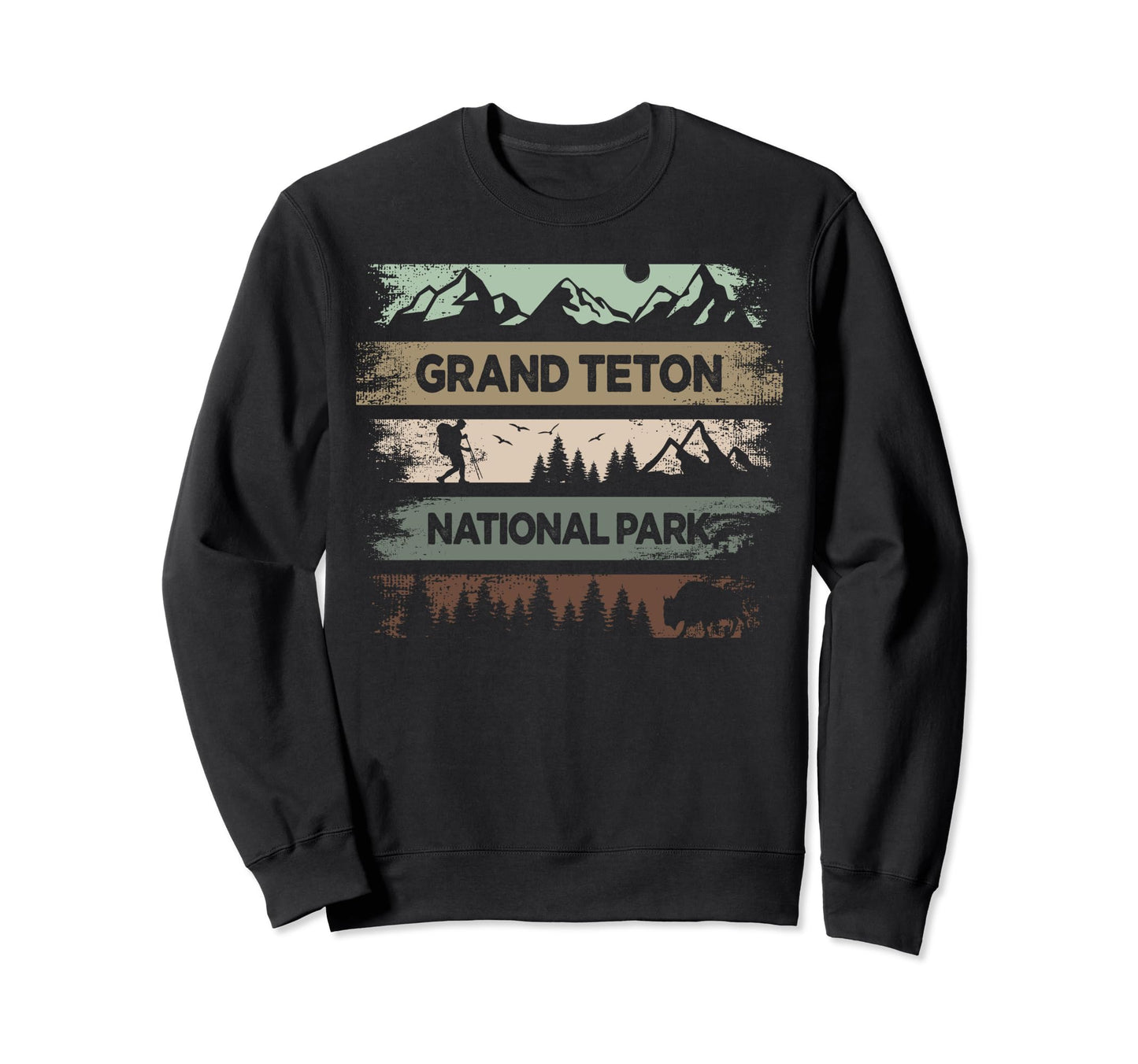 Grand Teton National Park Us Grand Sweatshirt - Custom Art Print Unisex - T-Shirt, Sweatshirt, Hoodie