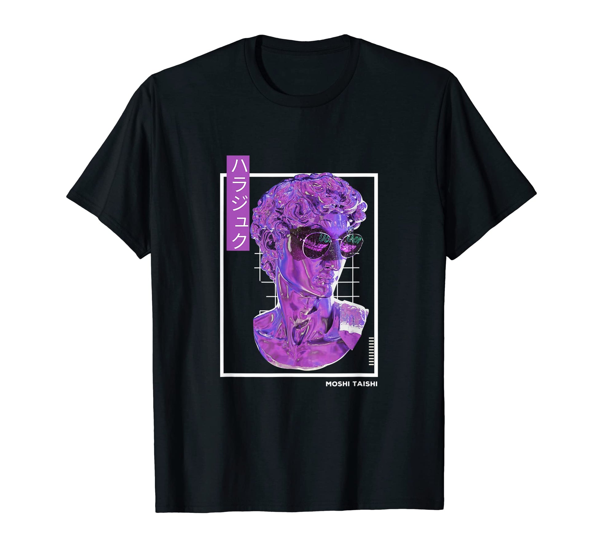 Vaporwave Statue Aesthetic Art T-Shirt - Custom Art Print for Adults - T-Shirt, Sweatshirt, Hoodie