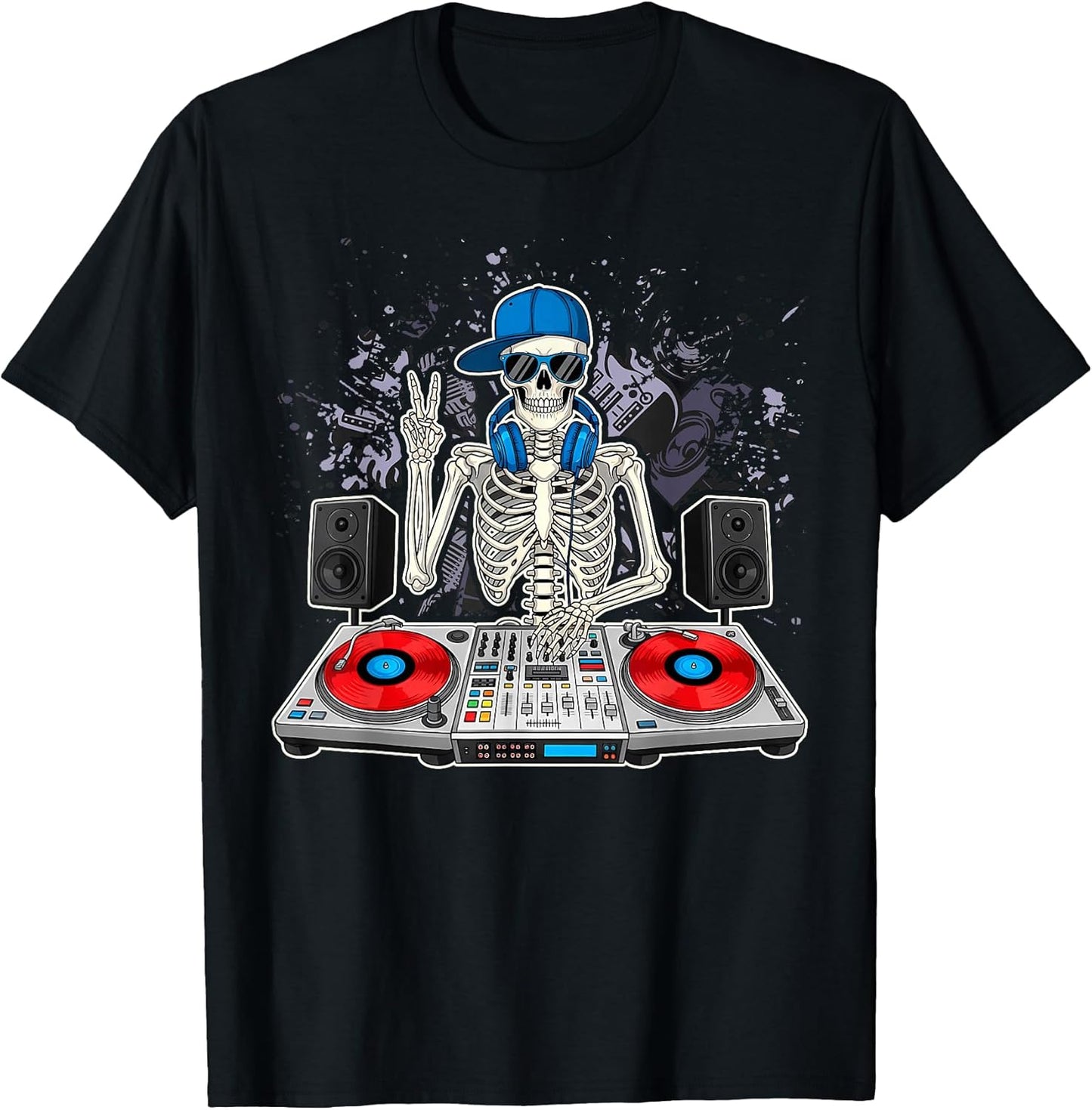 Skeleton DJ Lover Gift Co. - Adult & Kids T-Shirts, Sweatshirts & Hoodies apparel design preview 1