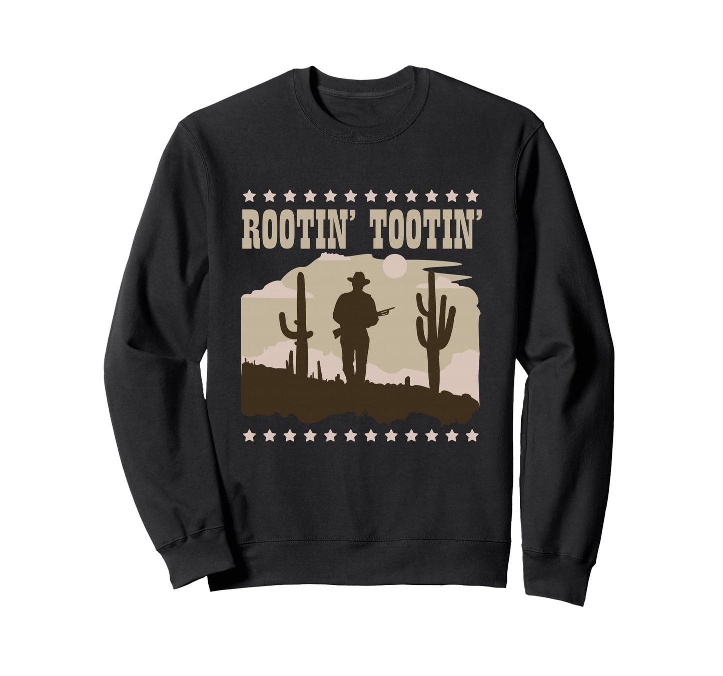 Rootin Tootin Cowboy Country Sweatshirt - Fun Novelty Design for Adults - T-Shirt, Sweatshirt, Hoodie