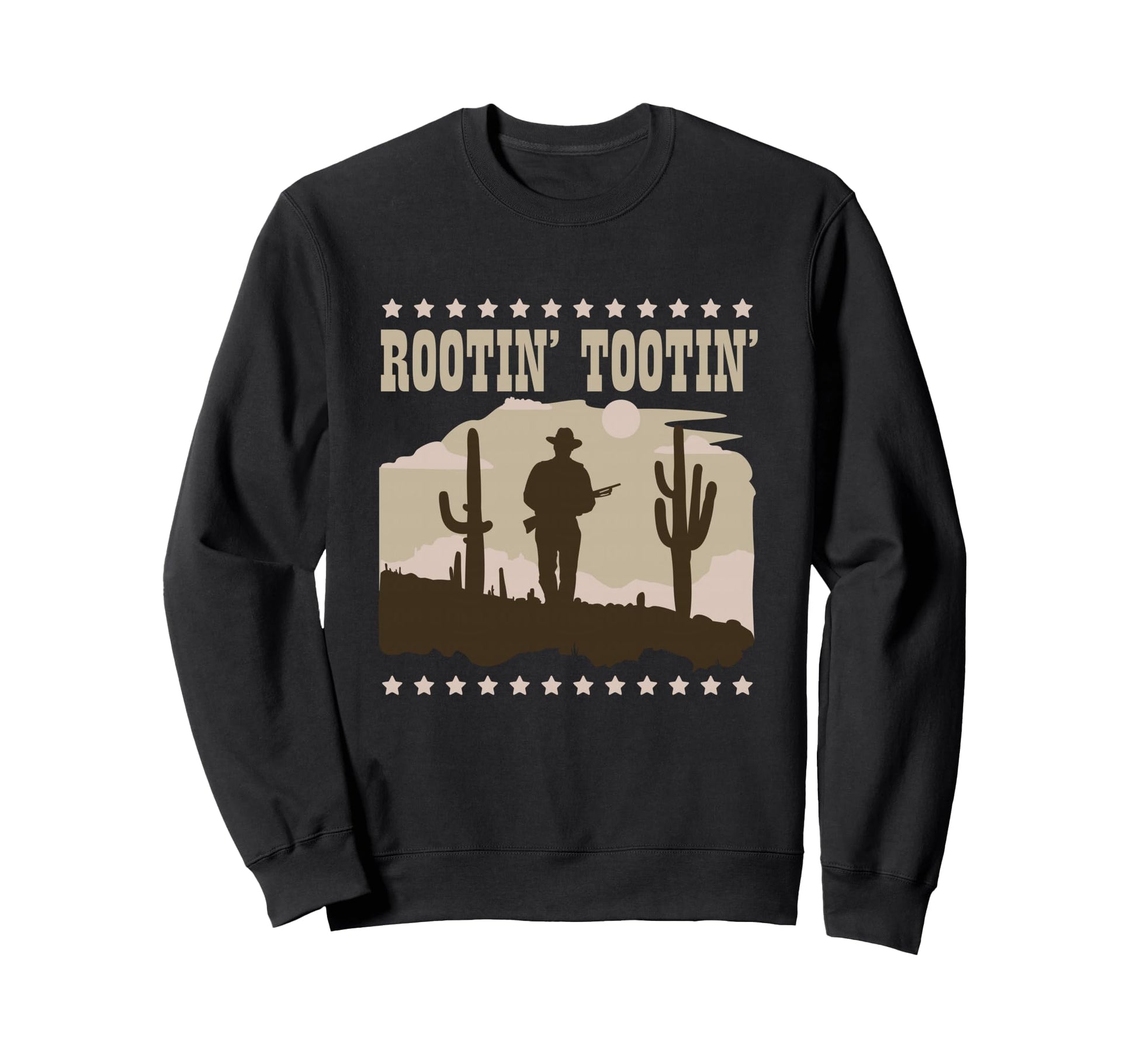 Rootin Tootin Cowboy Country Sweatshirt - Fun Novelty Design for Adults - T-Shirt, Sweatshirt, Hoodie