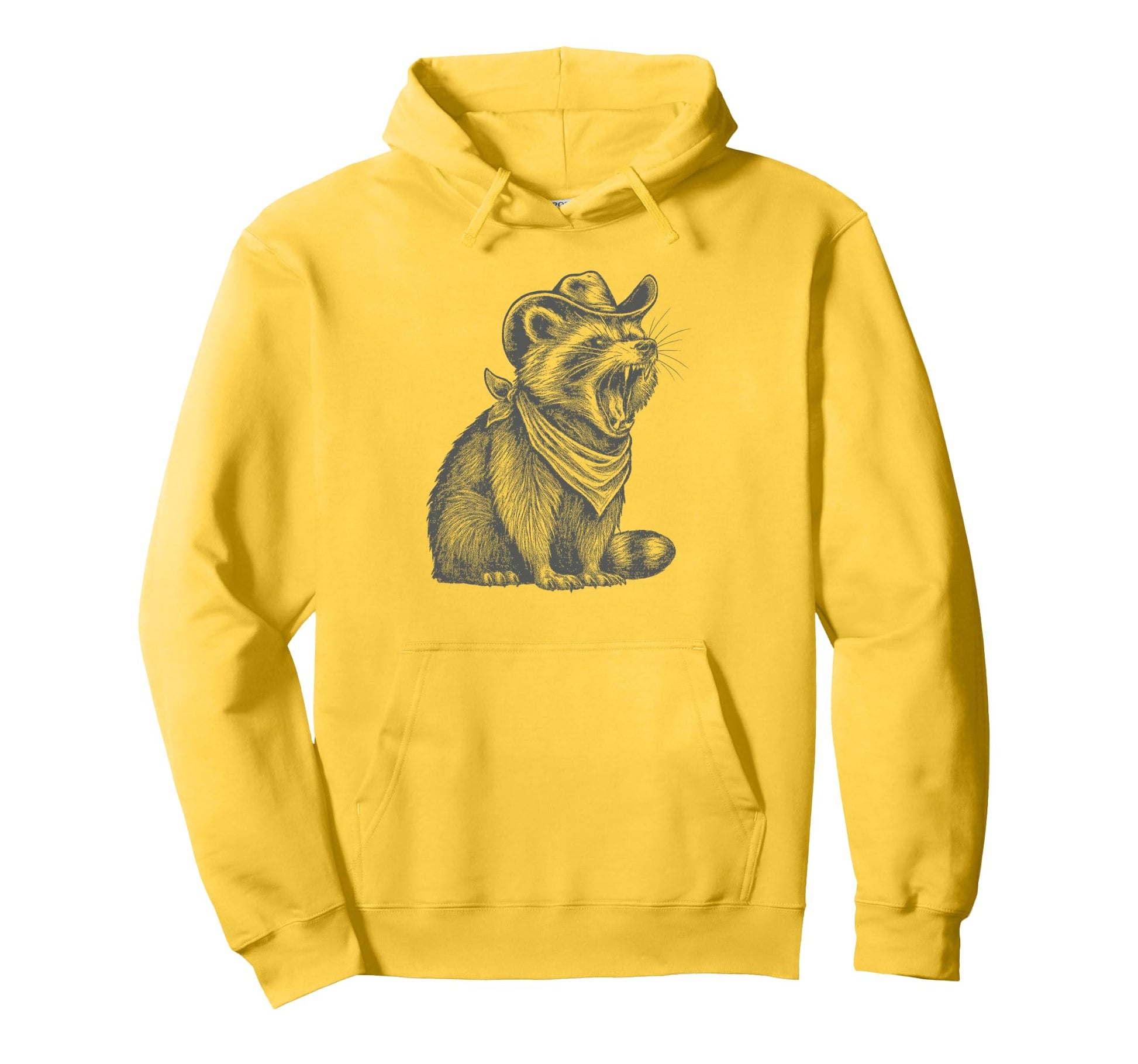 Cowboy Raccoon Go Now Git Western Hoodie - Aesthetic Graphic Men Women - T-Shirt, Sweatshirt, Hoodie