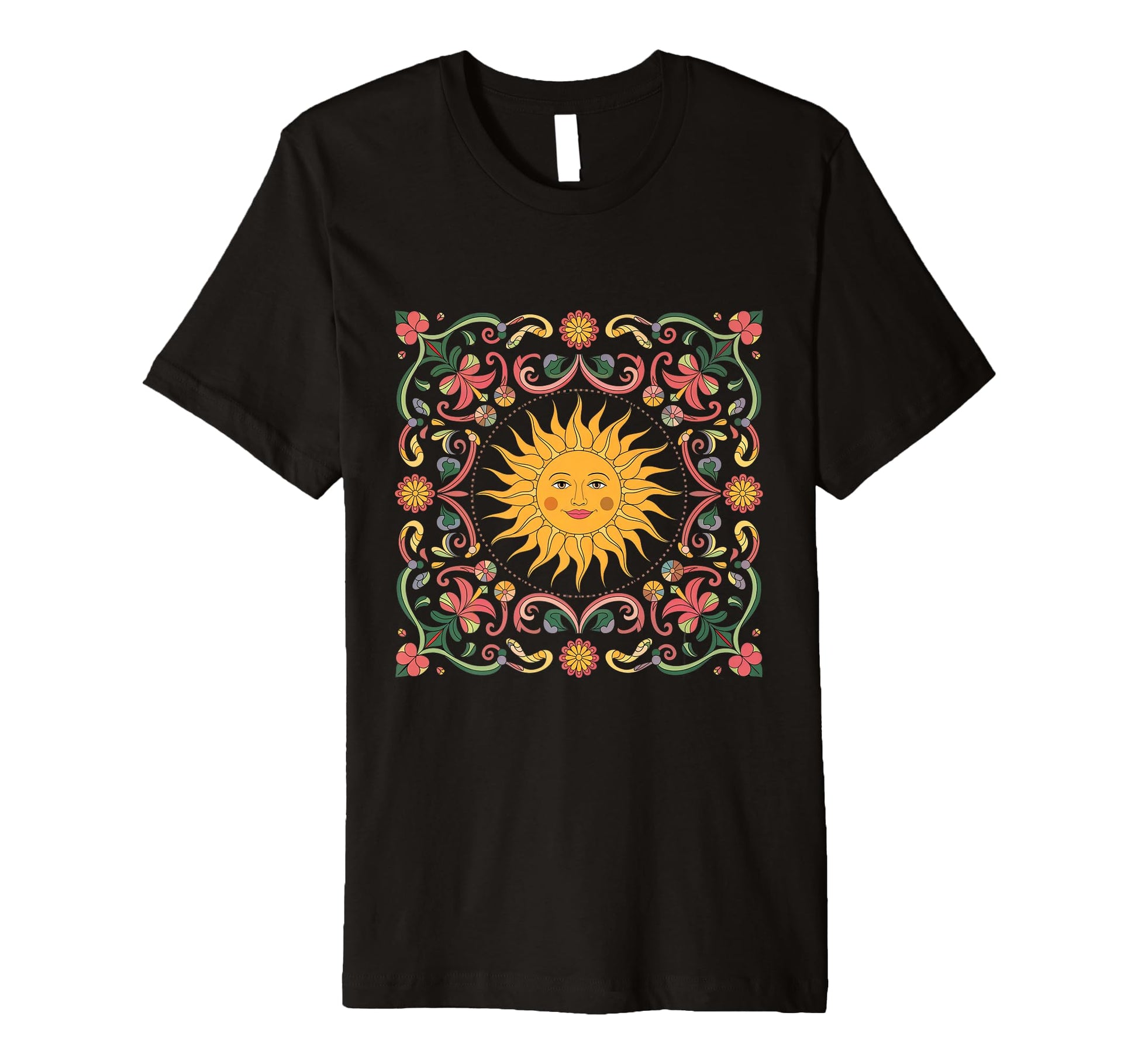 Boho Yoga Meditation Floral T-Shirt - Streetwear Style Men Women - T-Shirt, Sweatshirt, Hoodie