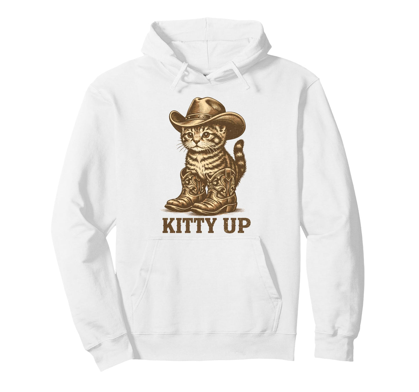 Kitty Up Western Country Music Funny Hoodie - Novelty Apparel Men Women - T-Shirt, Sweatshirt, Hoodie