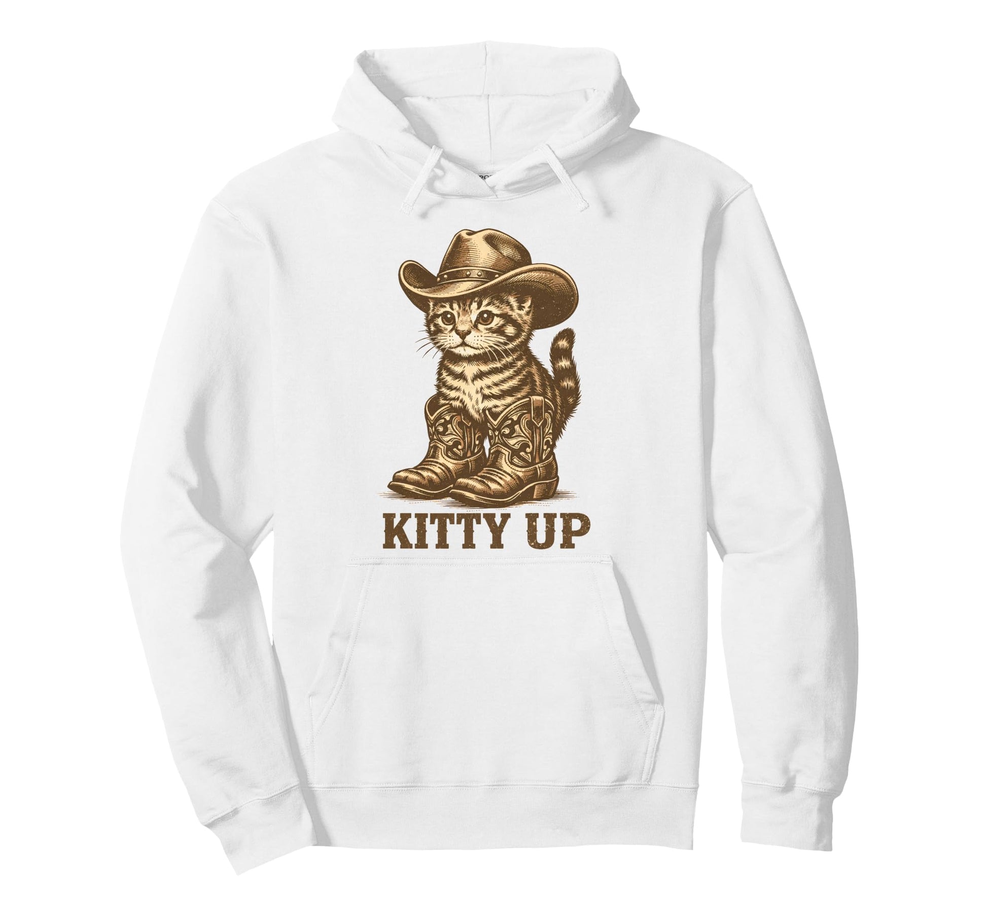 Kitty Up Western Country Music Funny Hoodie - Novelty Apparel Men Women - T-Shirt, Sweatshirt, Hoodie