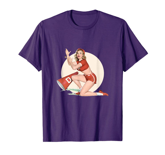 1940S Pin Up Sexy American Art T-Shirt - Custom Art Print Unisex - T-Shirt, Sweatshirt, Hoodie