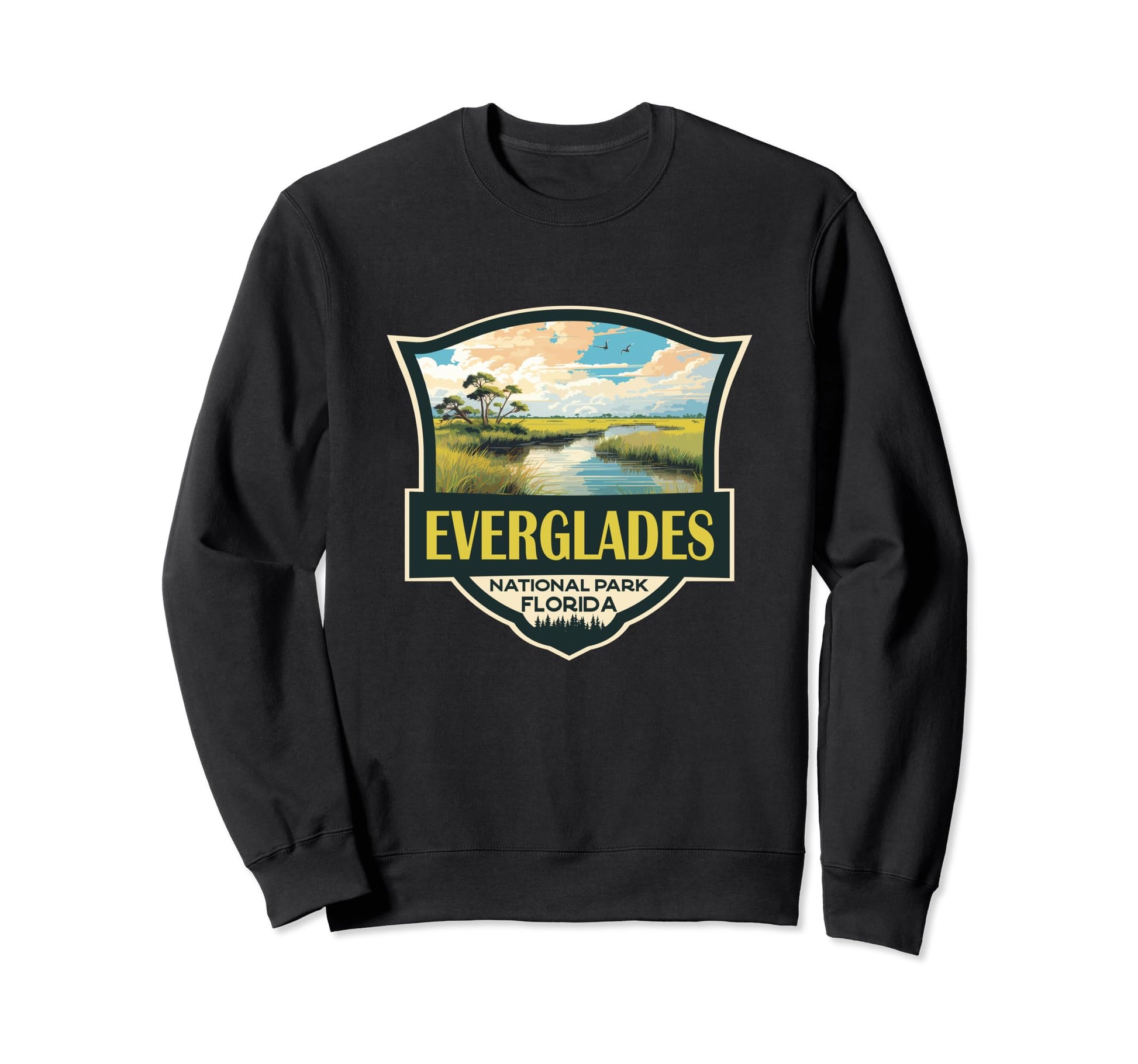 Everglades National Park Illustration Sweatshirt - Graphic Print Men Women - T-Shirt, Sweatshirt, Hoodie