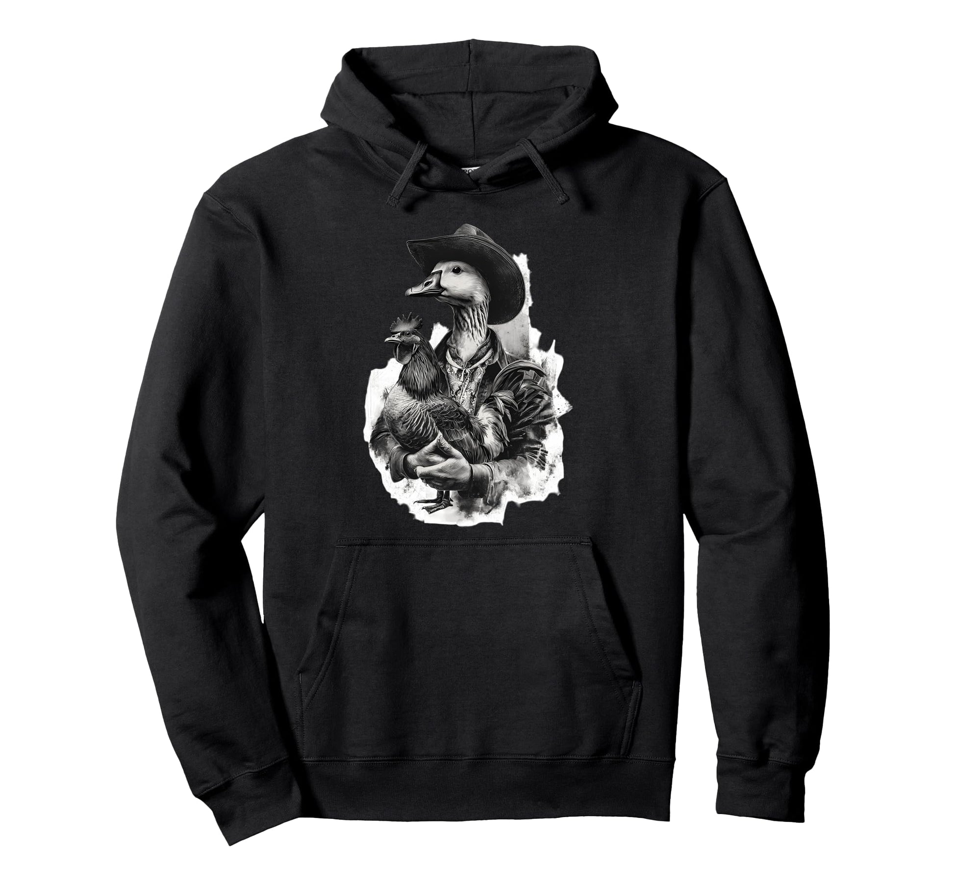 Goose Cowboy Rodeo Cowgirl Western Hoodie - Aesthetic Graphic Unisex - T-Shirt, Sweatshirt, Hoodie
