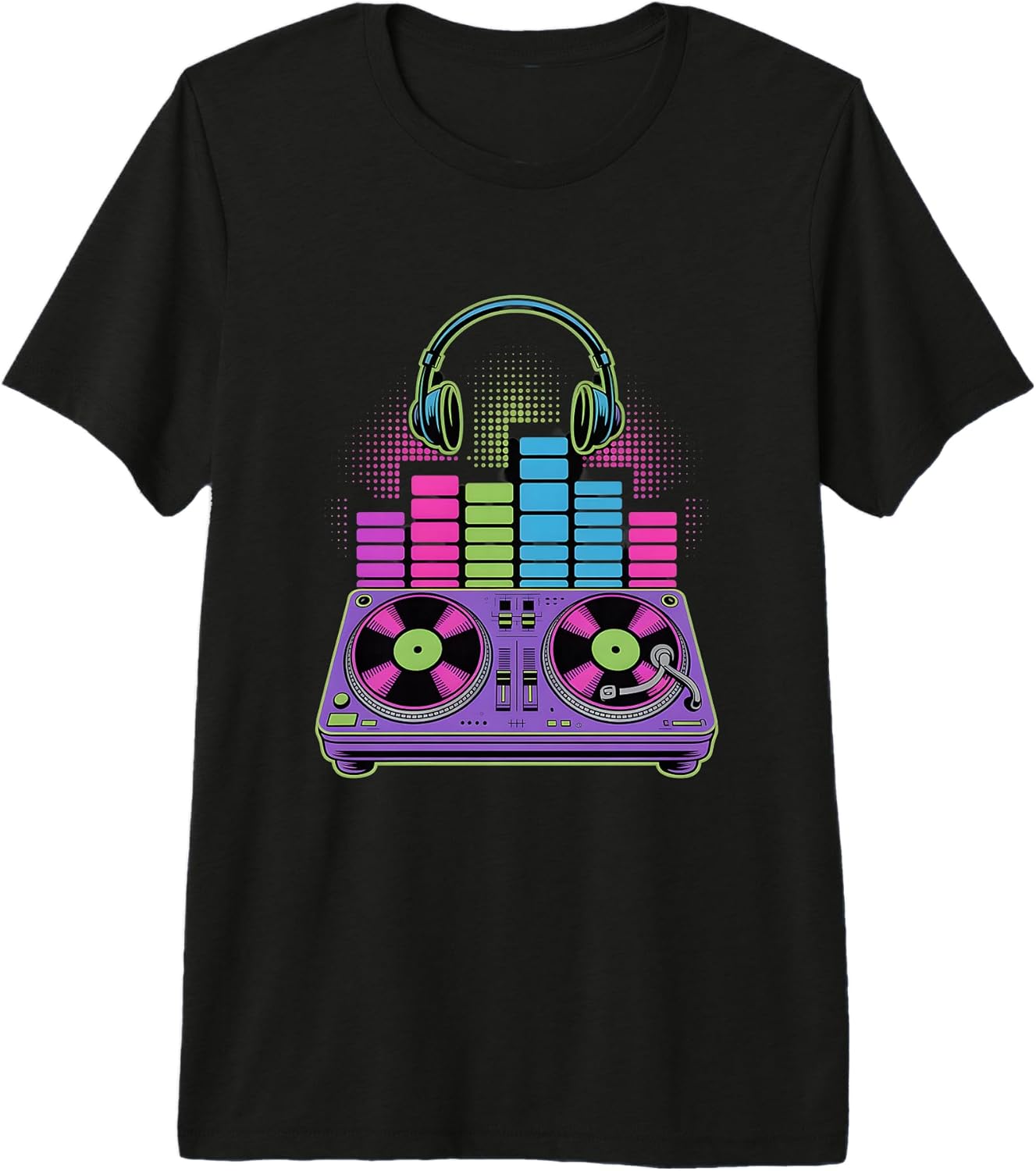 Tech Musician Electronic Equalizer Headphones - Adult & Kids T-Shirts, Sweatshirts & Hoodies apparel design preview 1