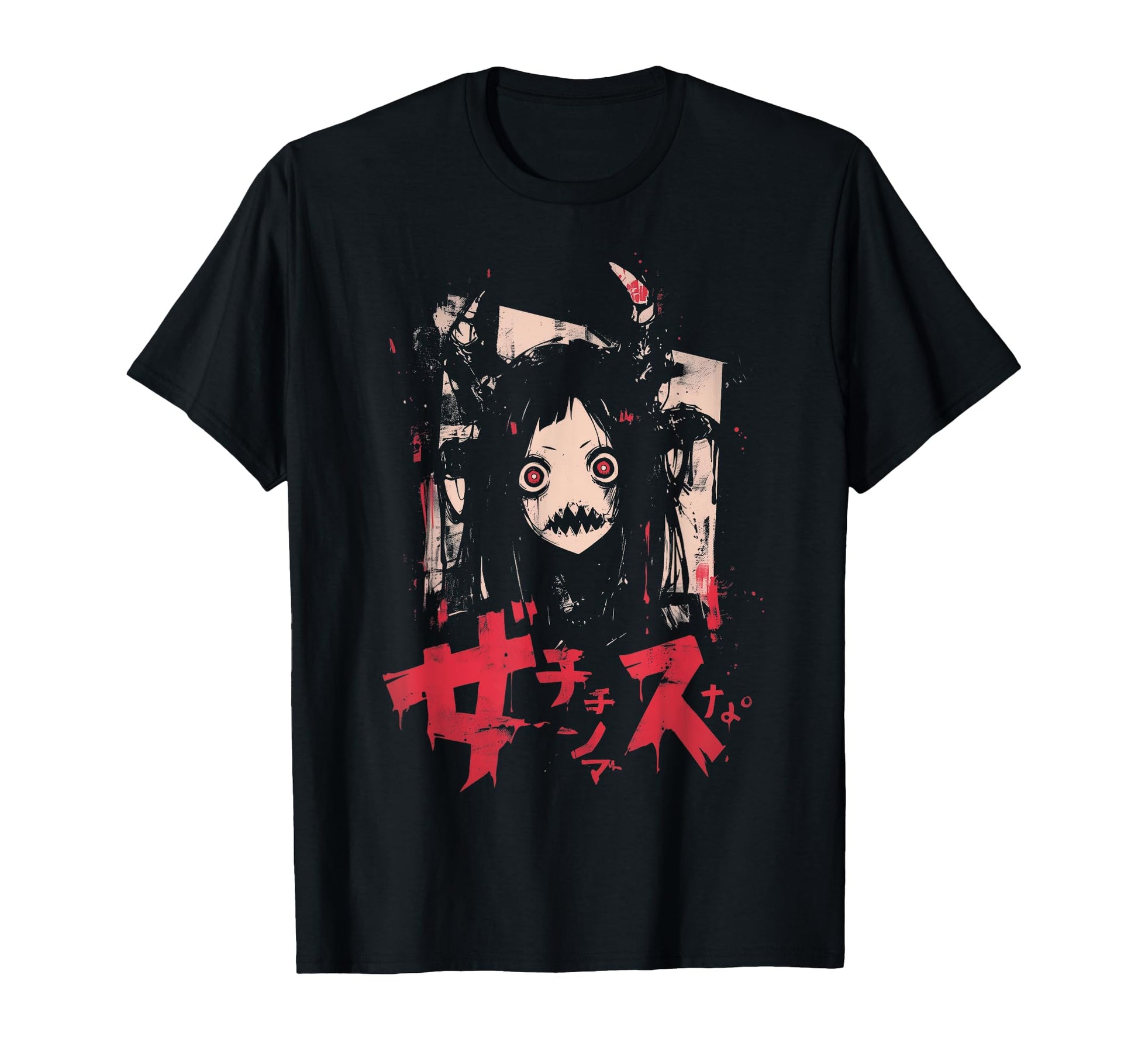 Goth Grunge Demon Anime Waifu Horror Alt T-Shirt - Graphic Print Men Women - T-Shirt, Sweatshirt, Hoodie