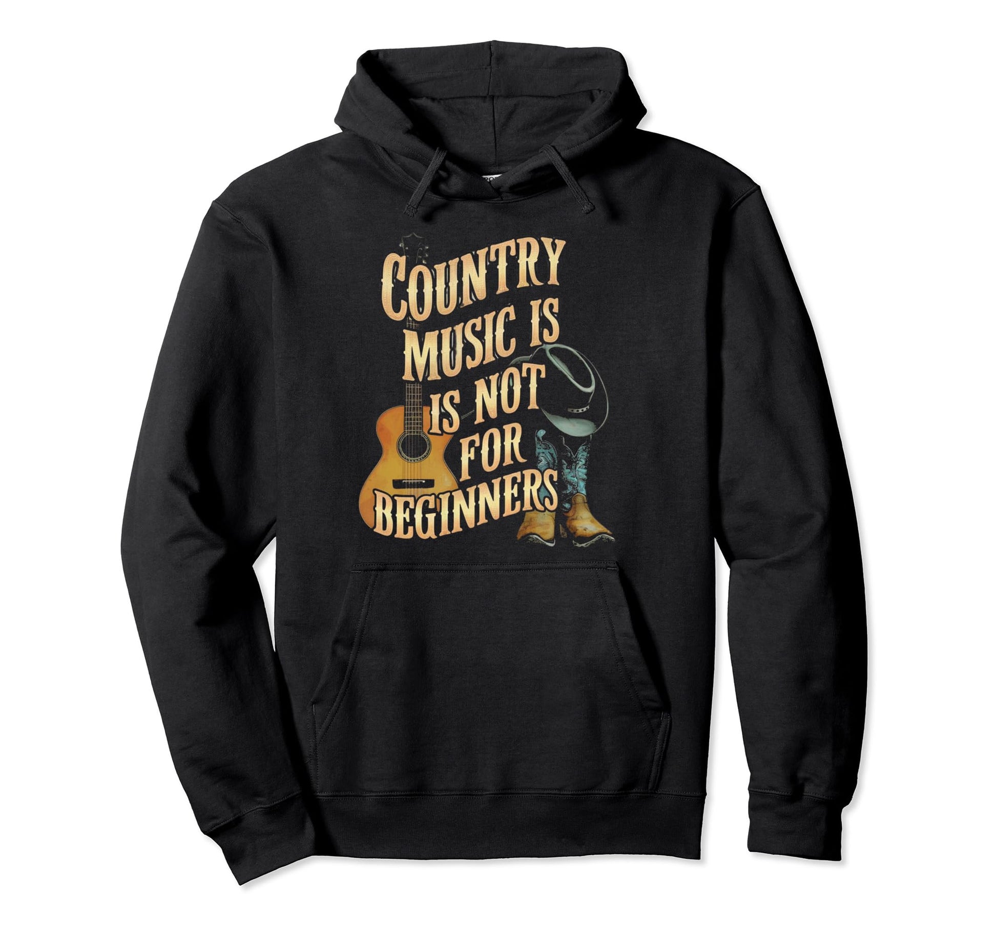 Funny Country Music Country Music Not Hoodie - Custom Art Print for Adults - T-Shirt, Sweatshirt, Hoodie