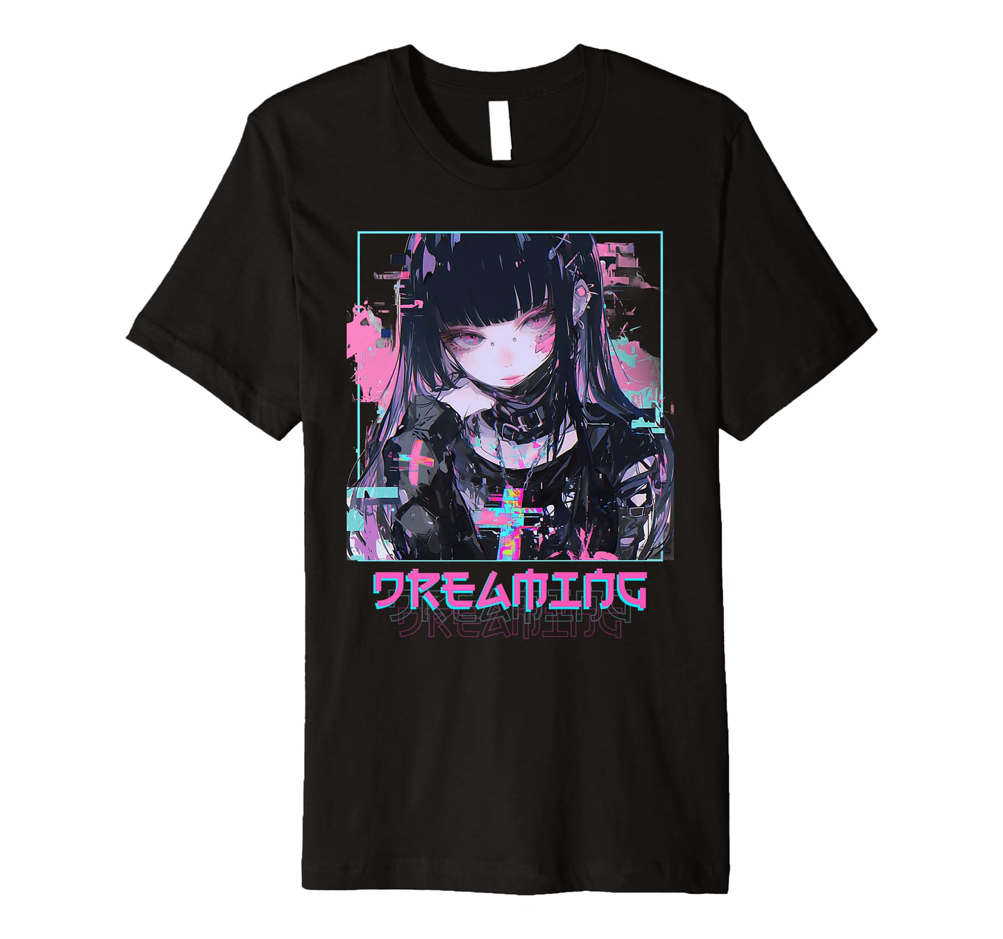Dreaming Anime Goth Vaporwave T-Shirt - Casual Everyday Wear for Adults - T-Shirt, Sweatshirt, Hoodie