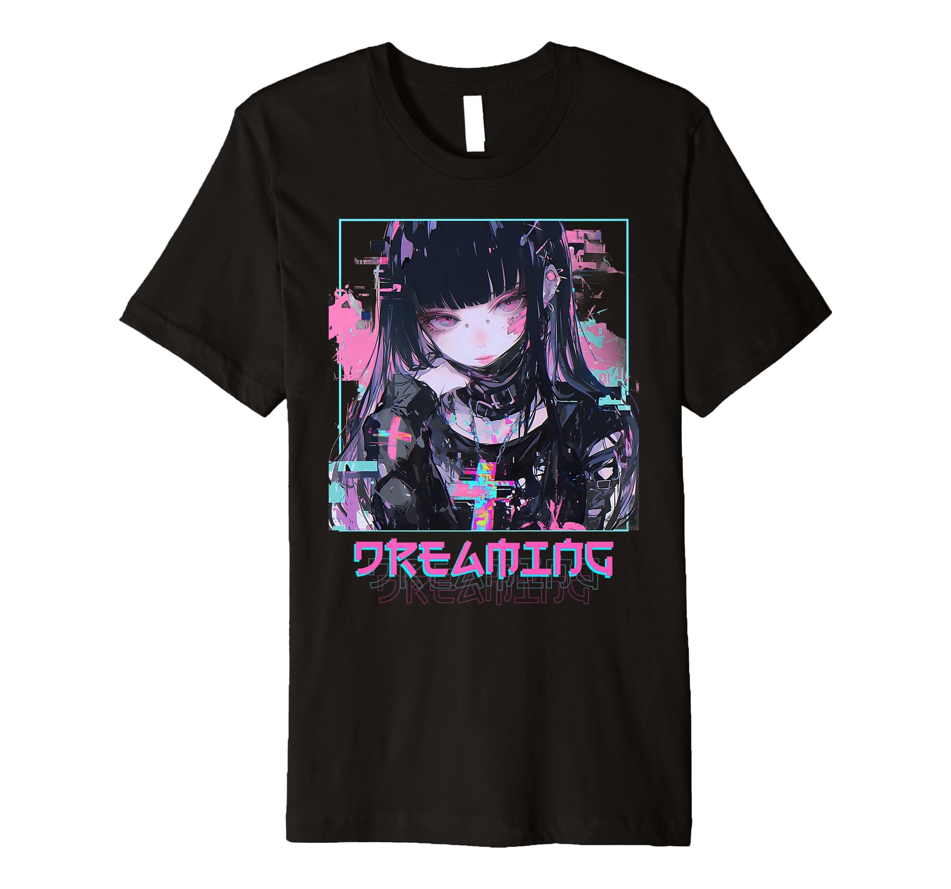 Dreaming Anime Goth Vaporwave T-Shirt - Casual Everyday Wear for Adults - T-Shirt, Sweatshirt, Hoodie