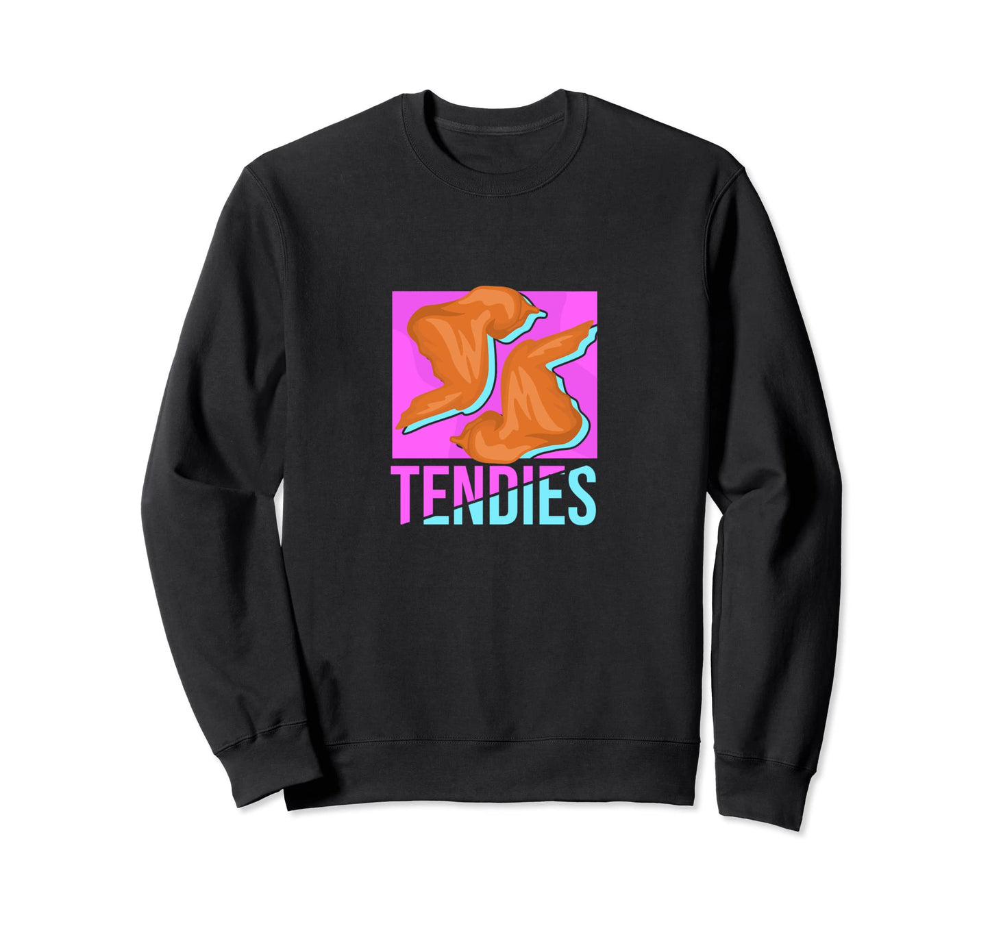 Vaporwave Tendies Chicken Tenders Sweatshirt - Unique Graphic Unisex - T-Shirt, Sweatshirt, Hoodie