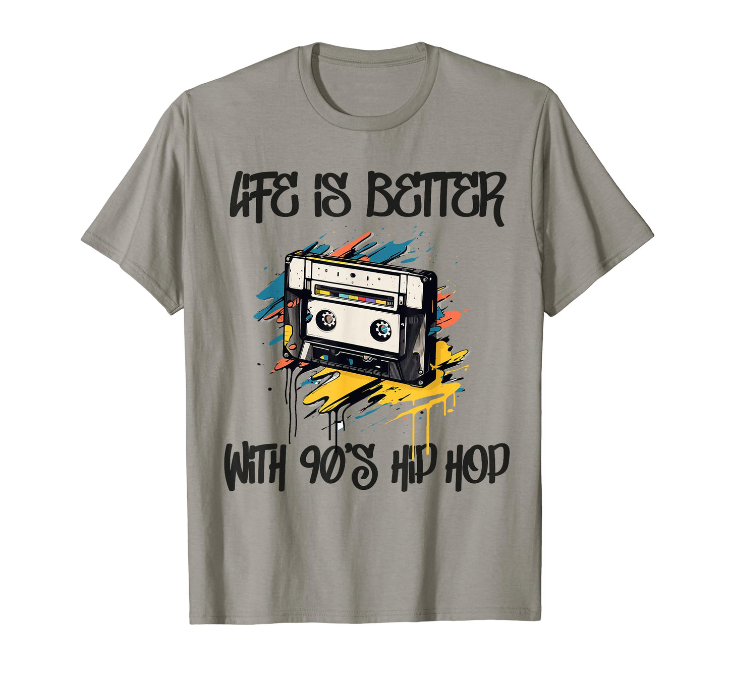 90S Hip Hop Old School 50Th Year T-Shirt - Fun Novelty Design for Adults - T-Shirt, Sweatshirt, Hoodie