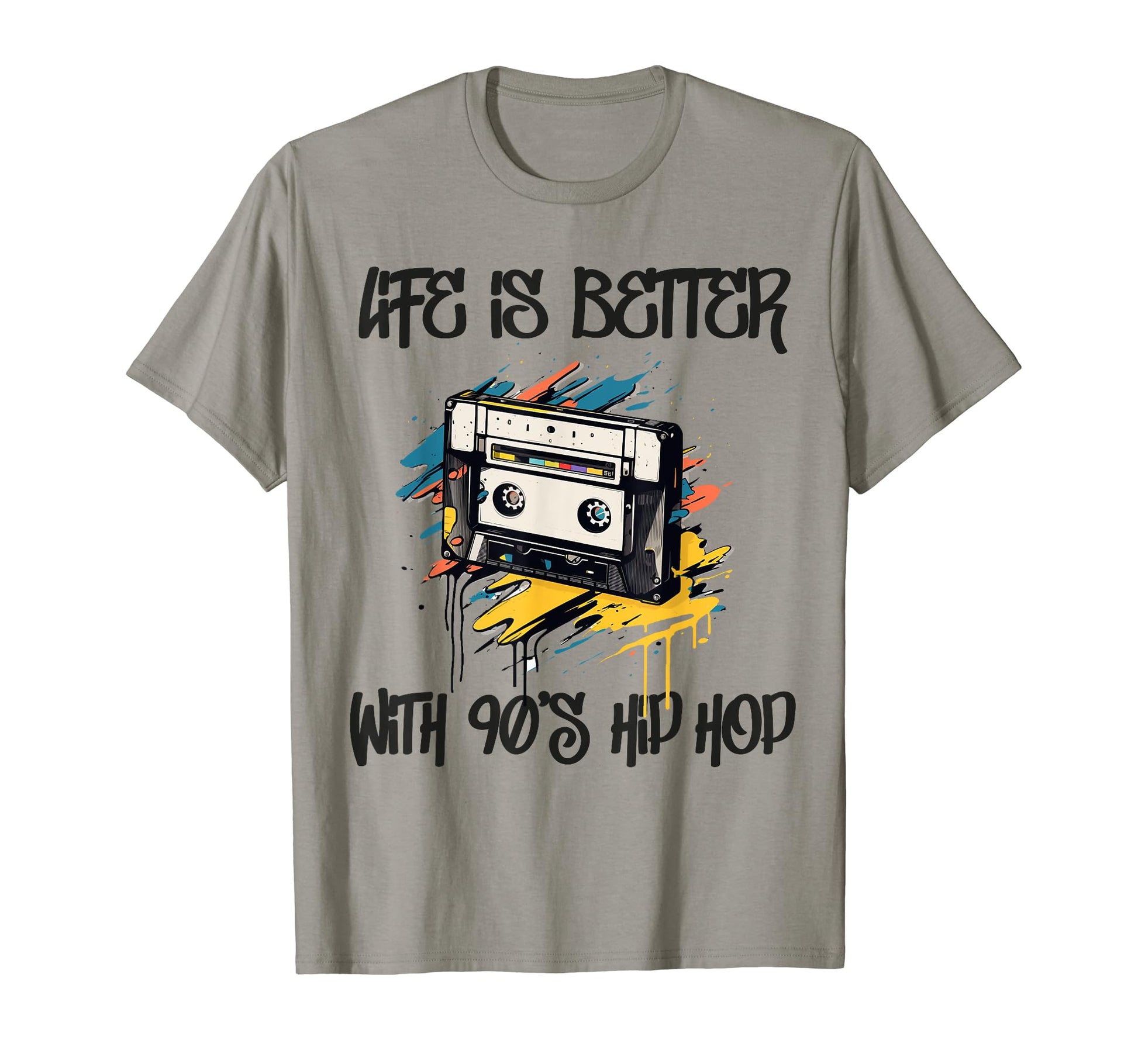 90S Hip Hop Old School 50Th Year T-Shirt - Fun Novelty Design for Adults - T-Shirt, Sweatshirt, Hoodie